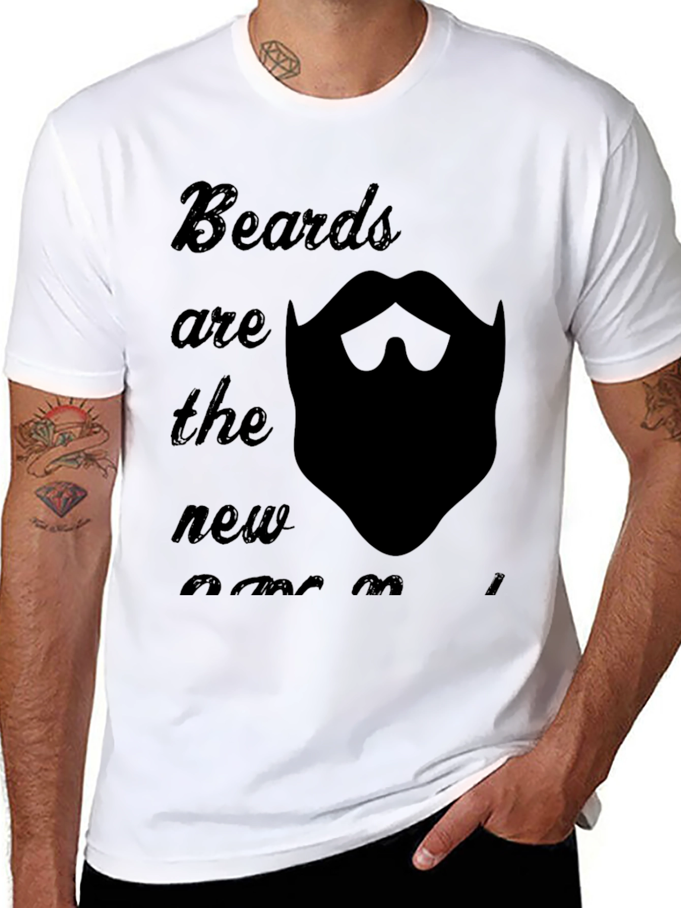 Beards are the New Awesome Graphic T-Shirt