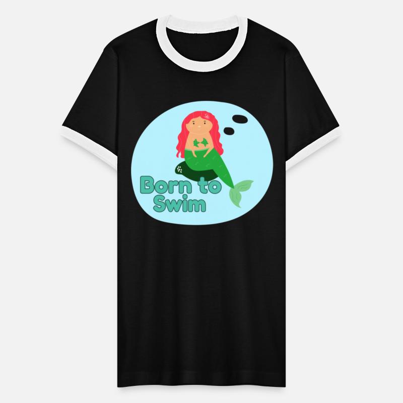 Born to Swim Mermaid Wild Swimming Tees