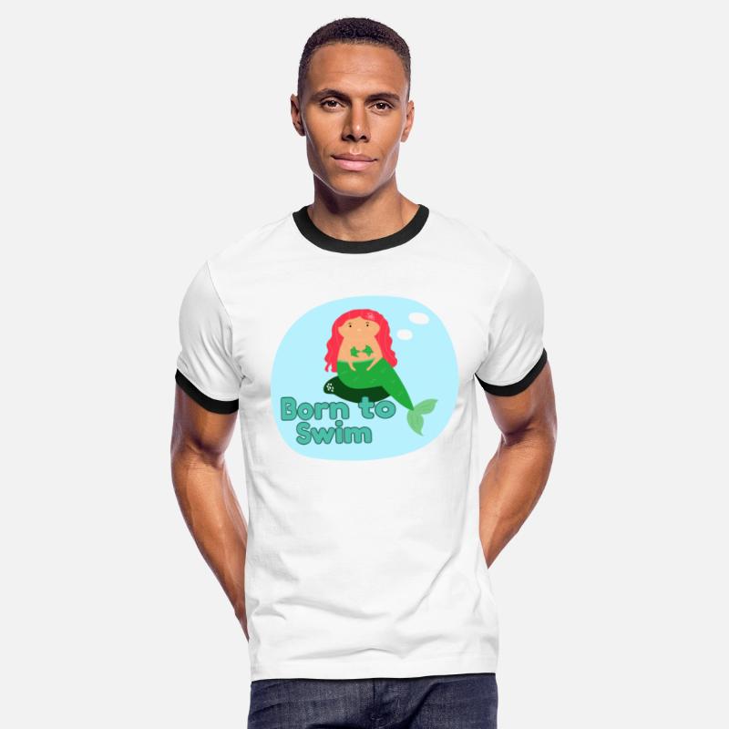 Born to Swim Mermaid Wild Swimming Tees