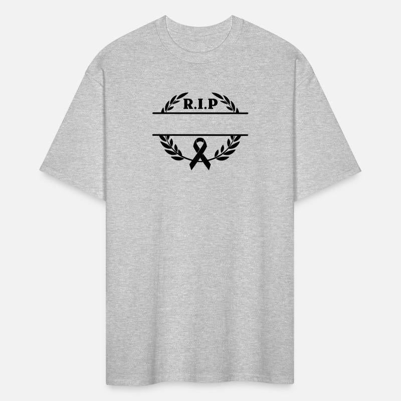 Bow tie abbreviation R.I.P. in laurel wreath