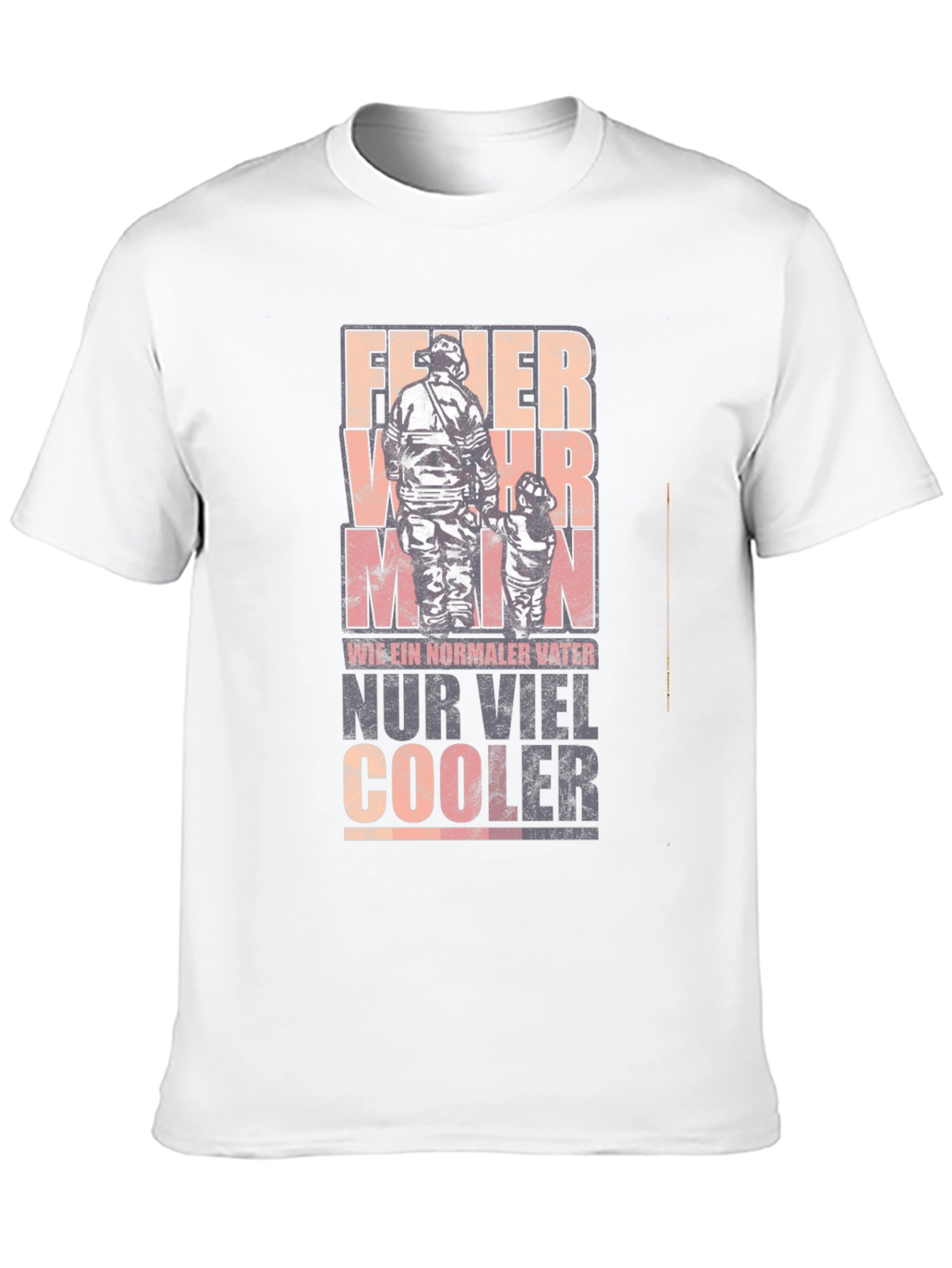 Firefighter Dad T-Shirt - Cool Fathers Day Gift