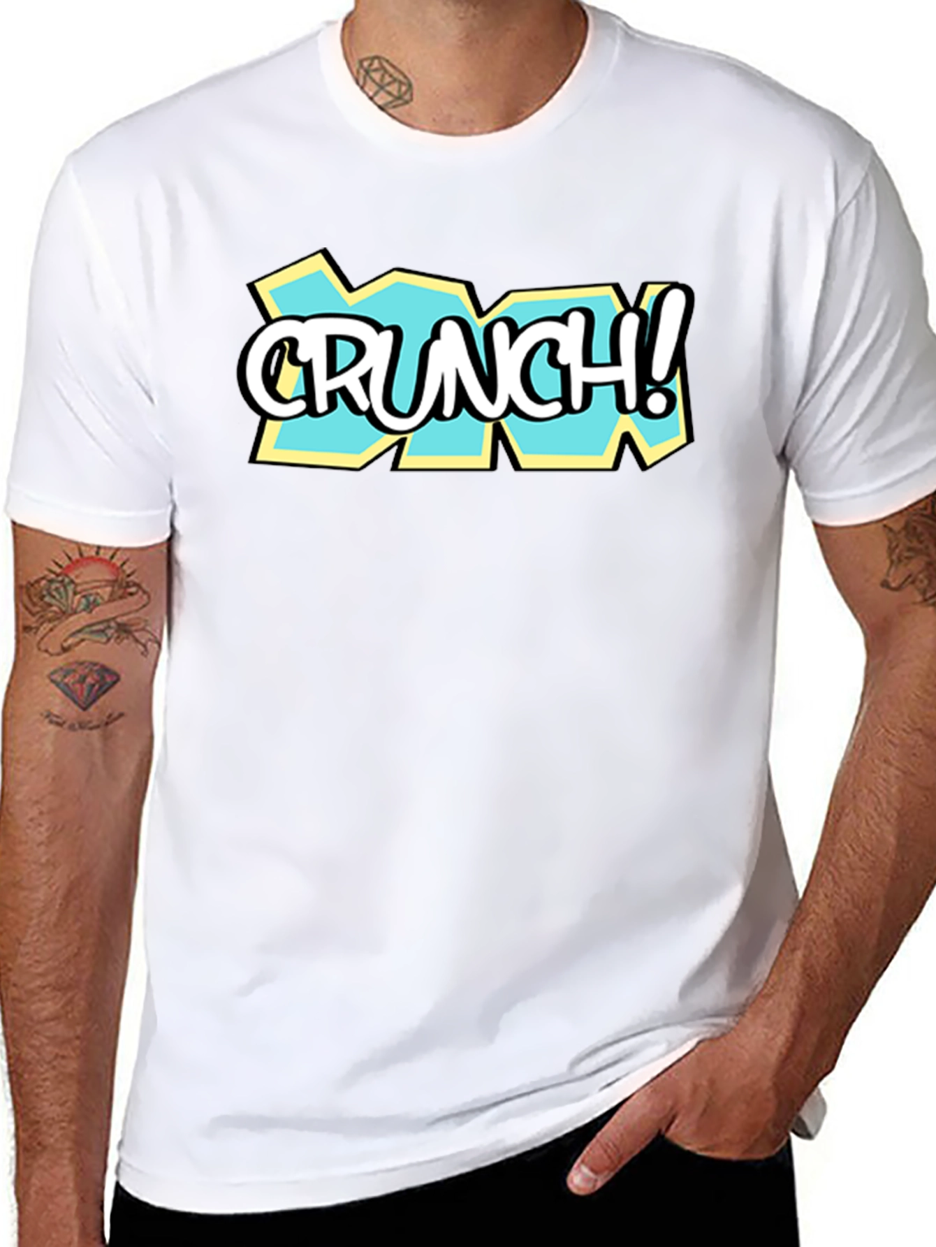 Crunch! Black Graphic Print T-Shirt