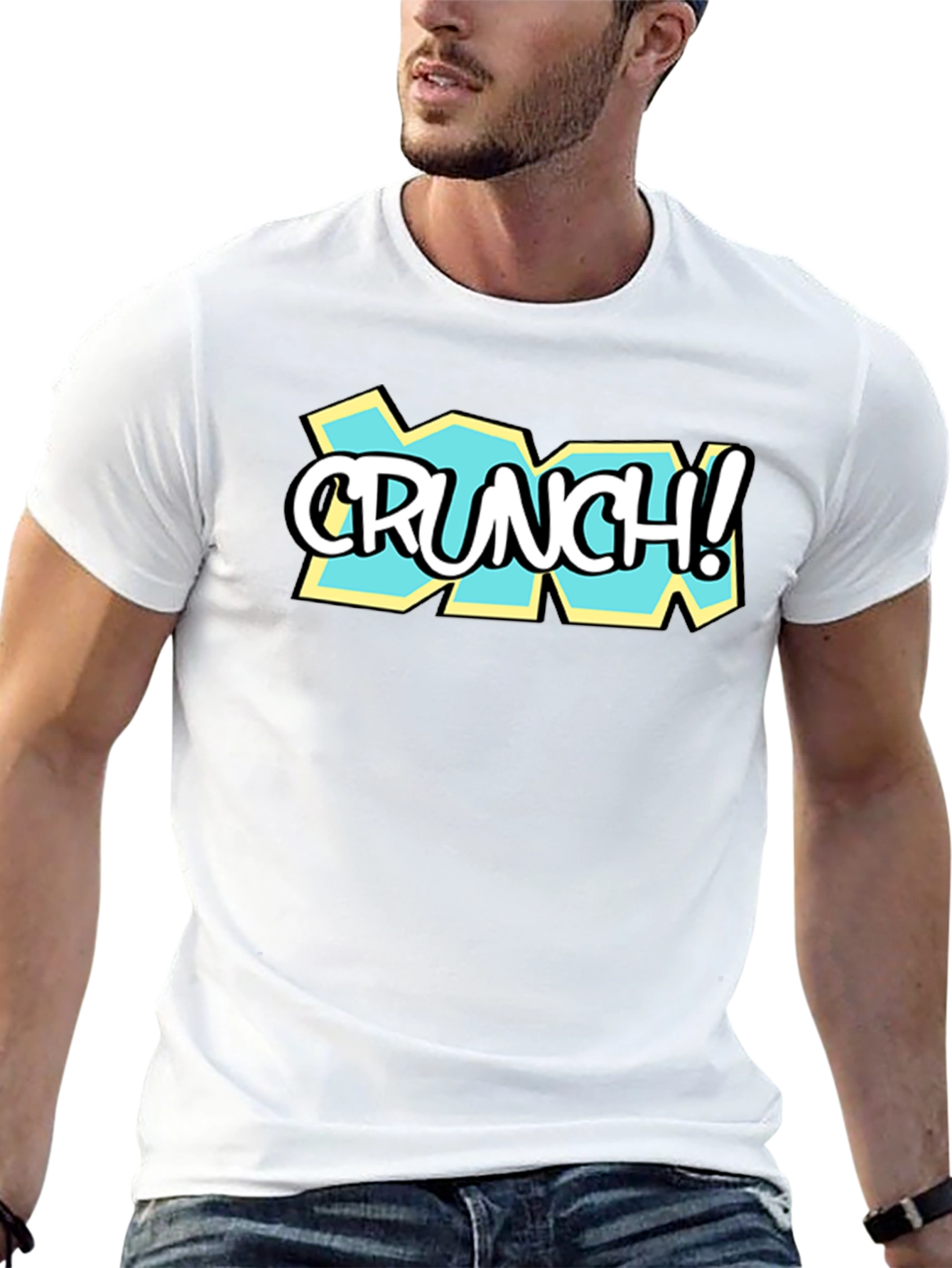 Crunch! Black Graphic Print T-Shirt