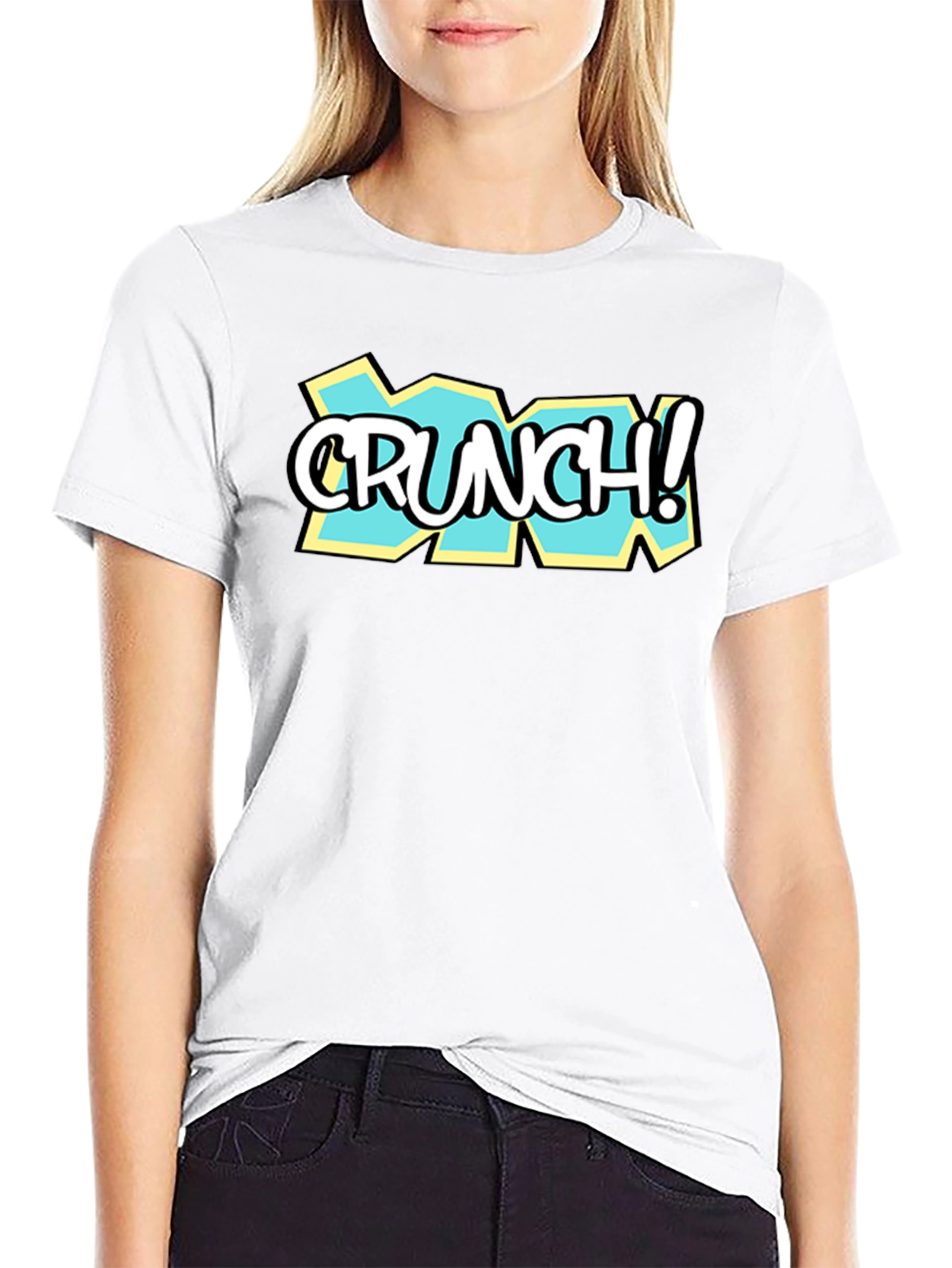 Crunch! Black Graphic Print T-Shirt