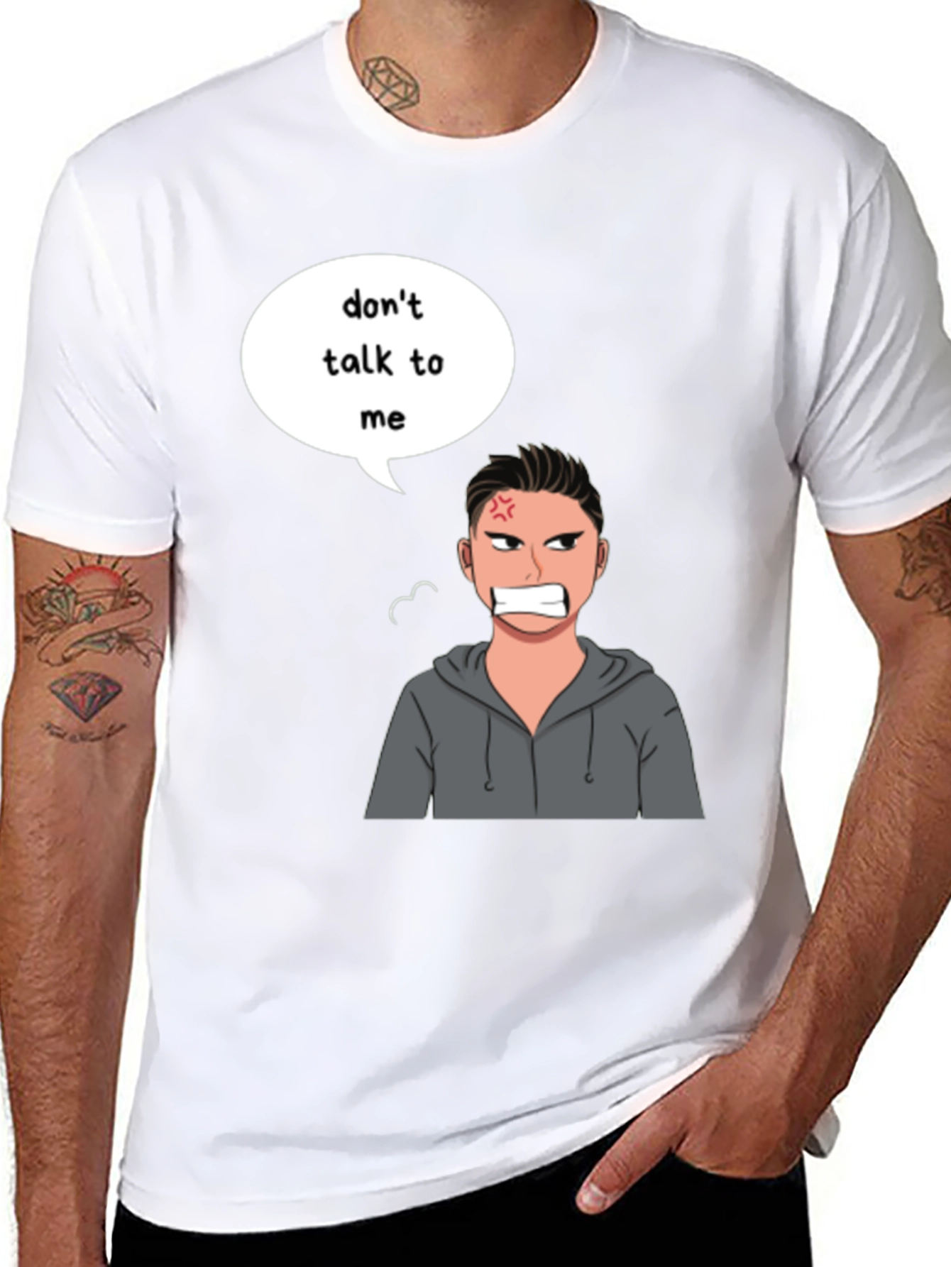 Dont Talk To Me Angry Cartoon T-Shirt
