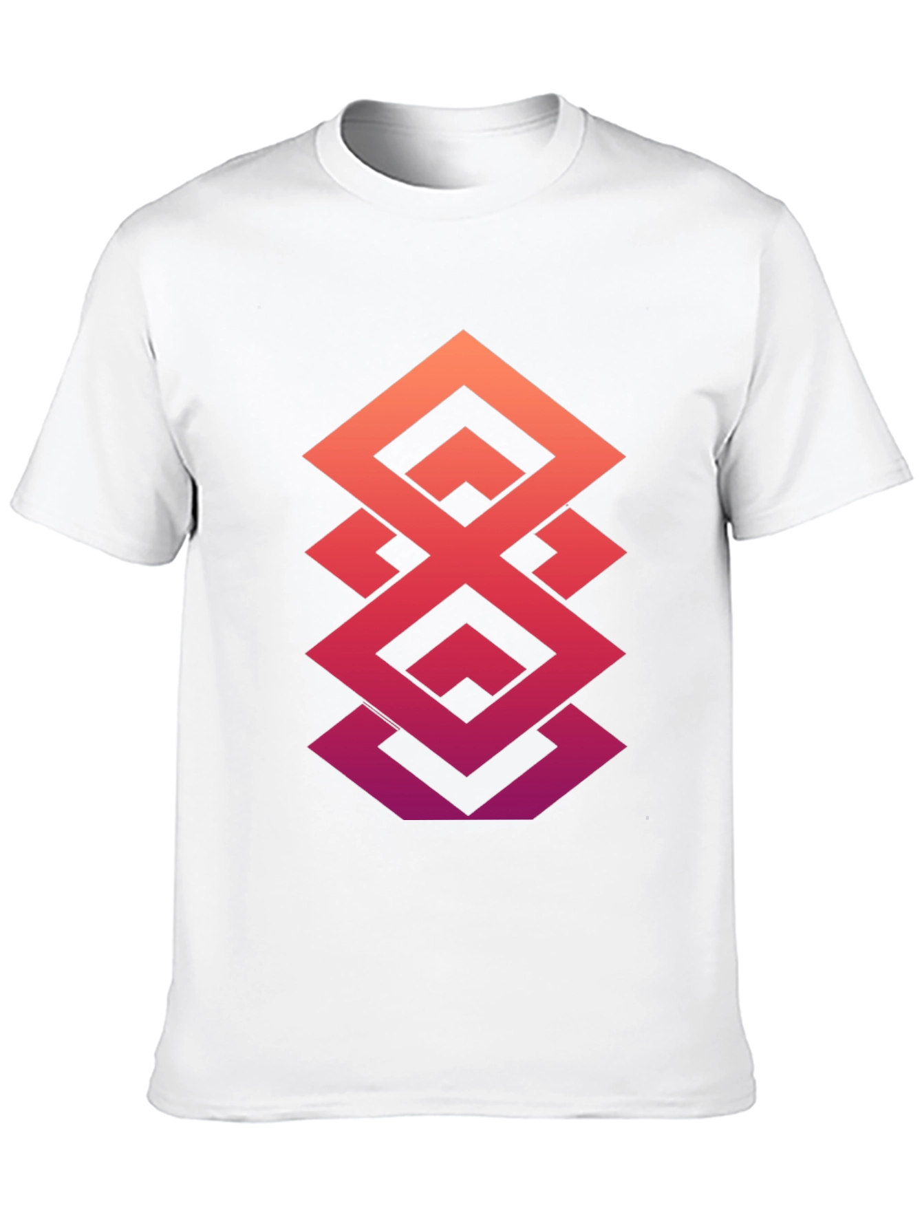 Geometric Gradient T-Shirt - Modern Design