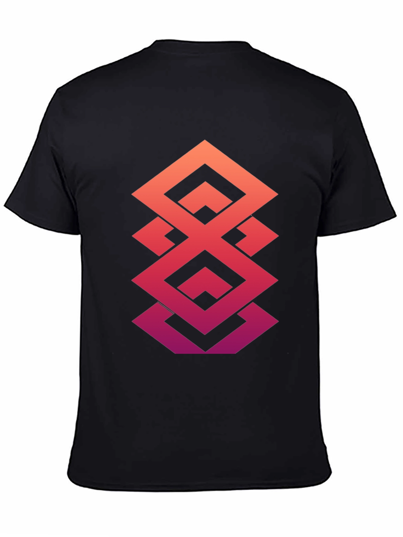 Geometric Gradient T-Shirt - Modern Design