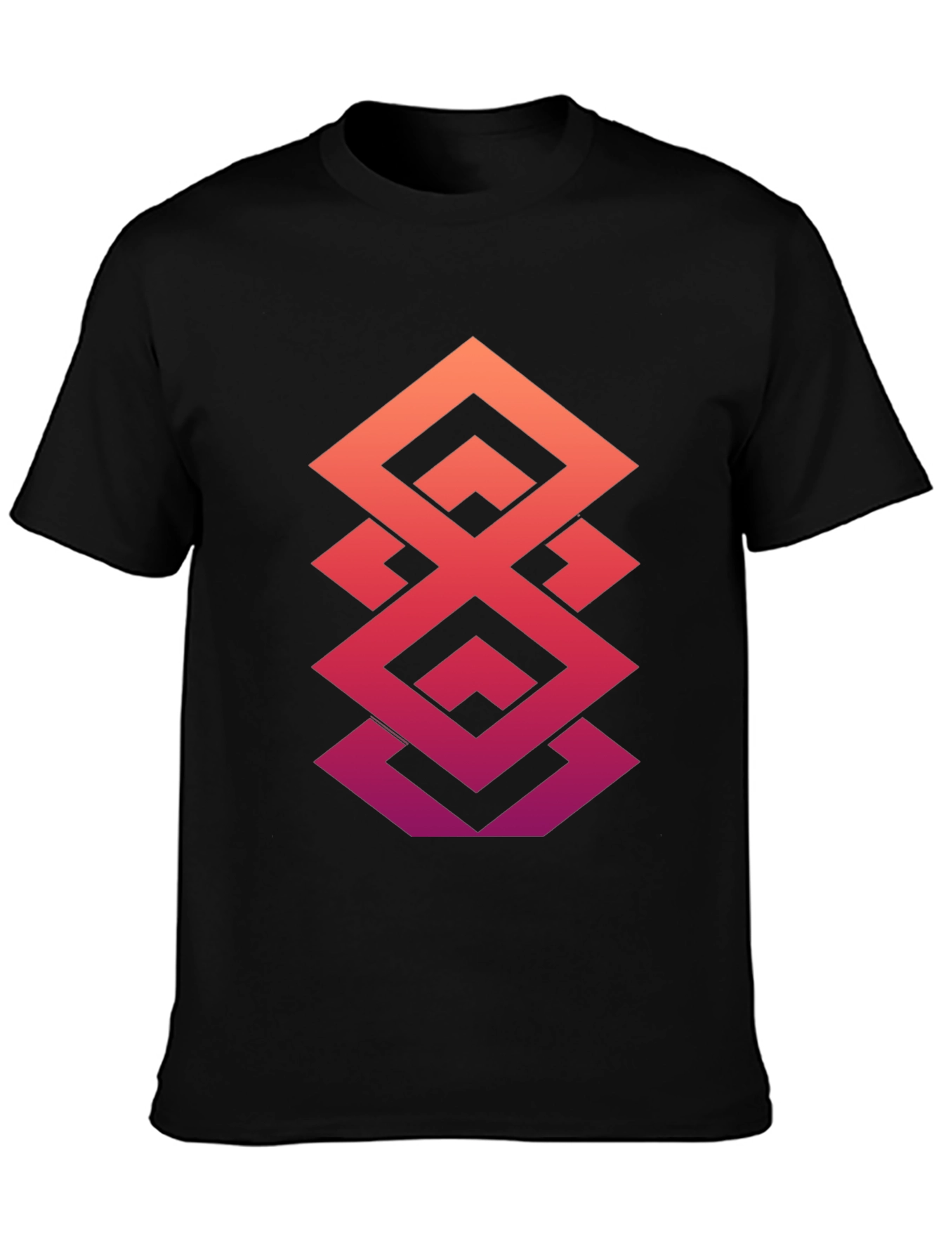 Geometric Gradient T-Shirt - Modern Design