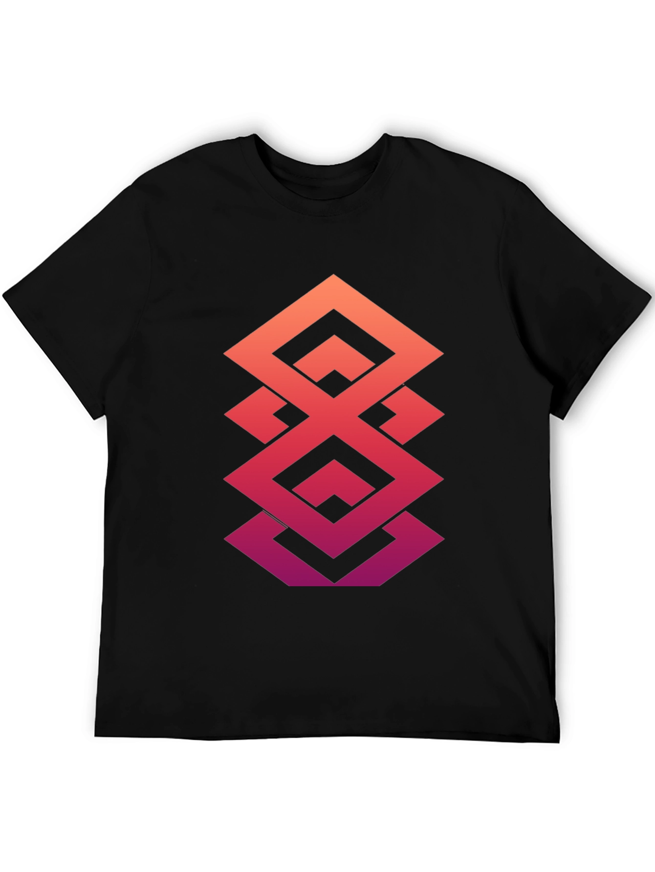Geometric Gradient T-Shirt - Modern Design