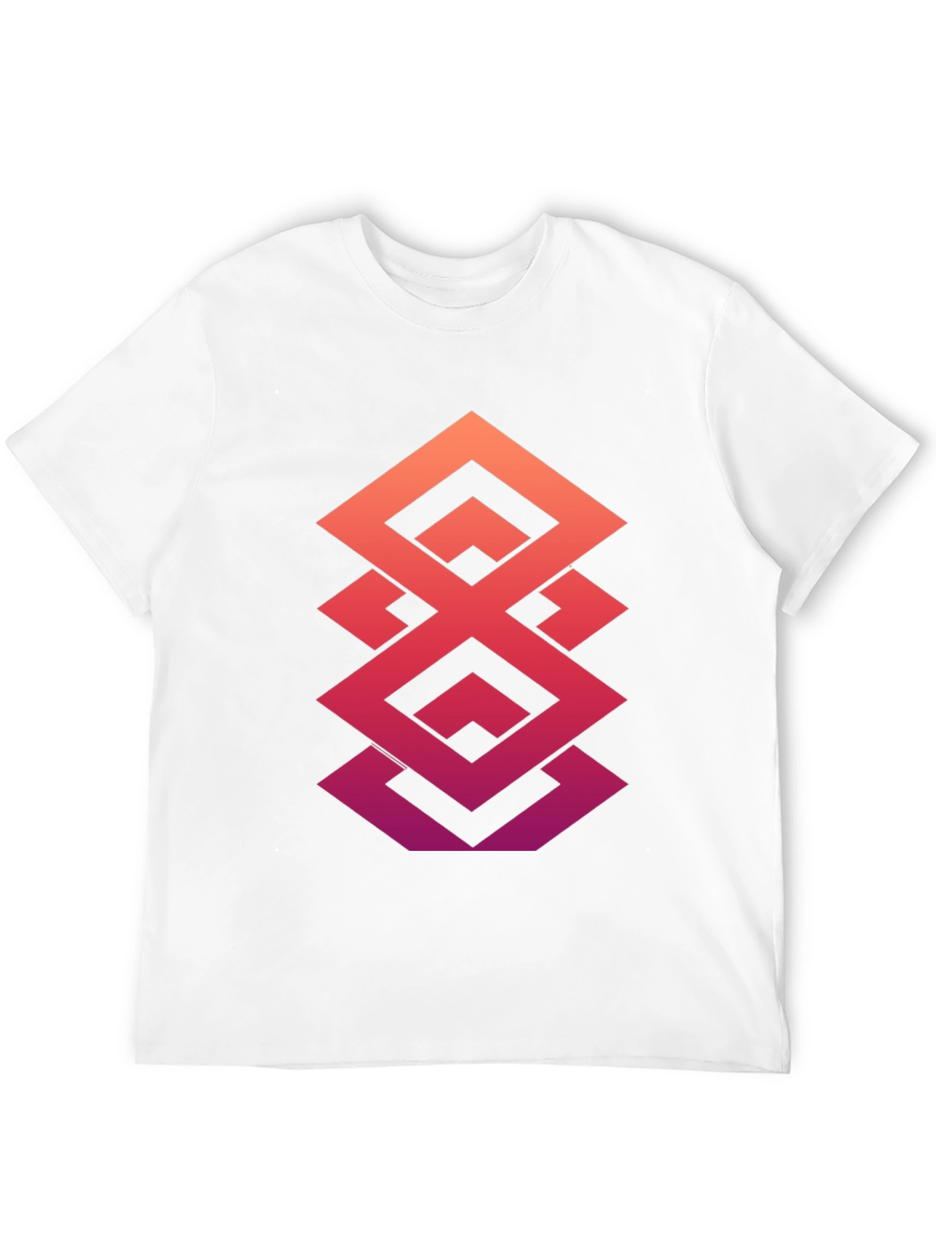 Geometric Gradient T-Shirt - Modern Design