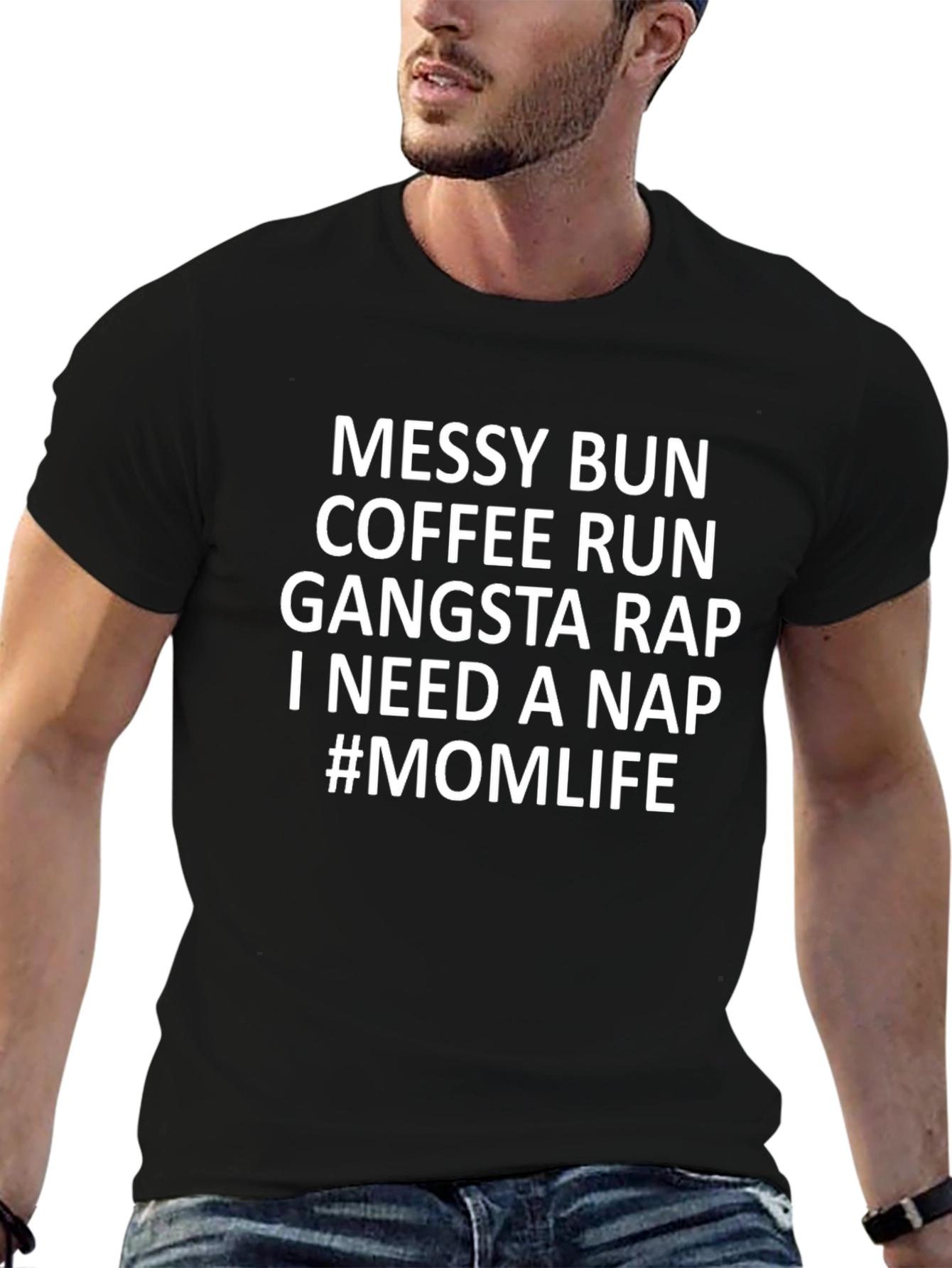Messy Bun Coffee Gangsta Nap T-Shirt