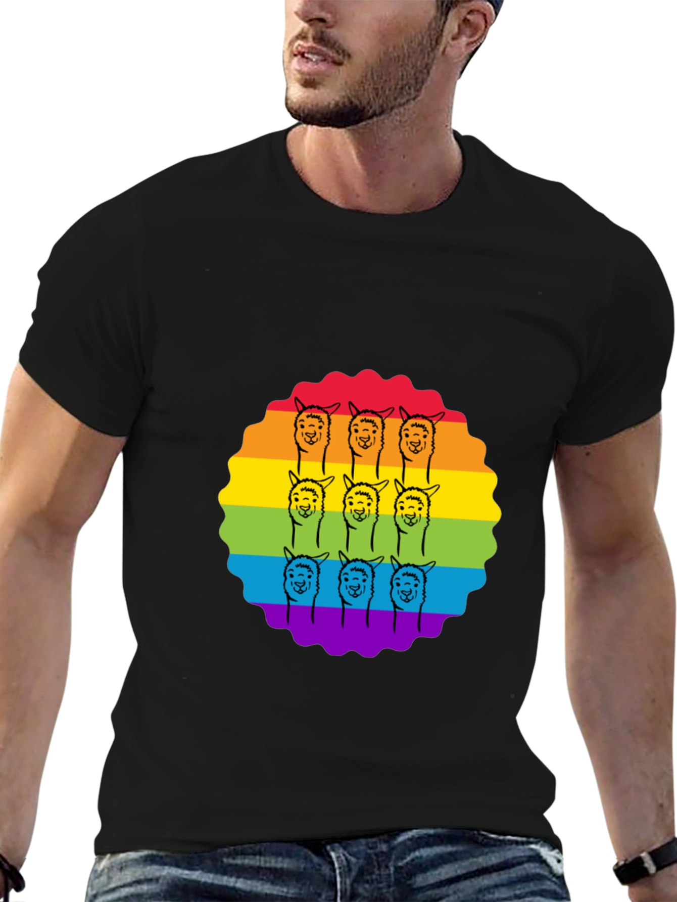 Rainbow Alpaca T-Shirt