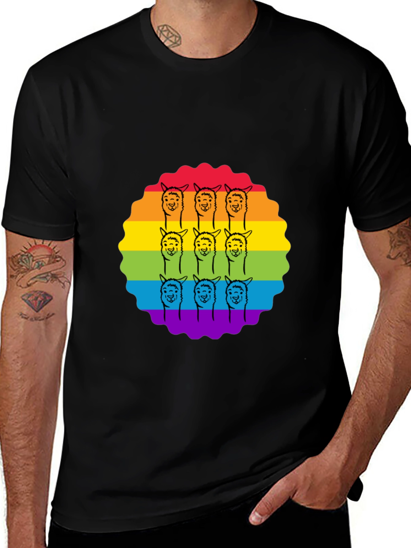 Rainbow Alpaca T-Shirt