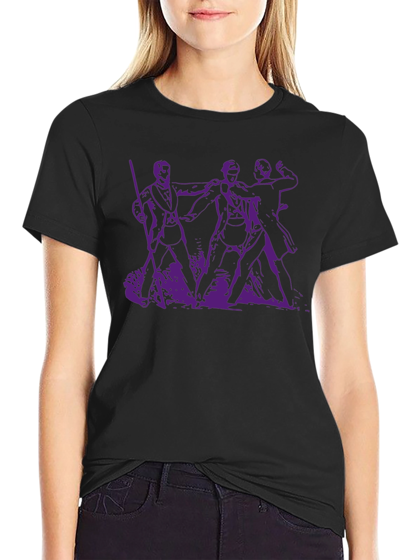 Purple Print T-Shirt