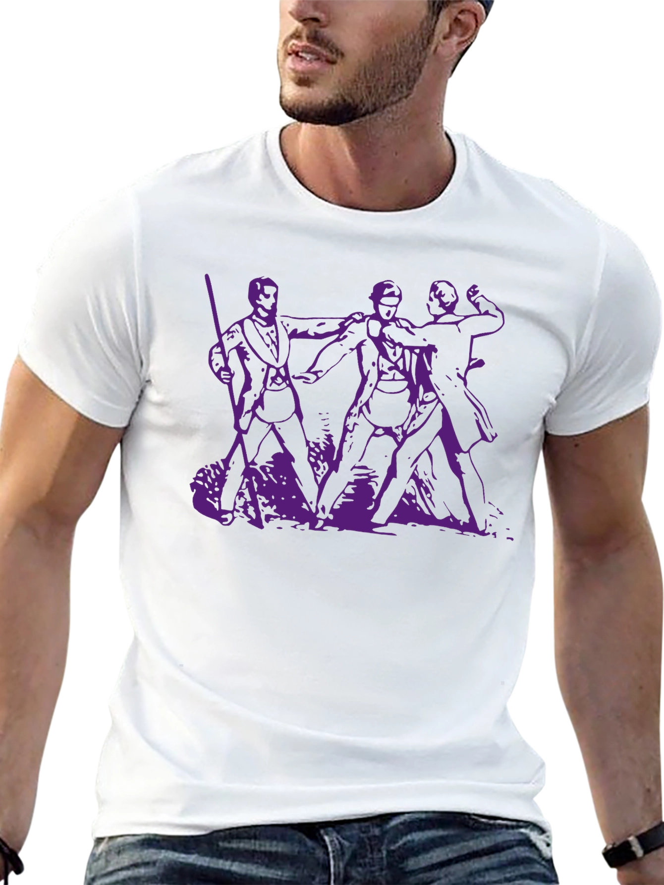 Purple Print T-Shirt