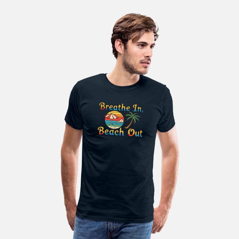 Breathe In, Beach Out Vacation Tee