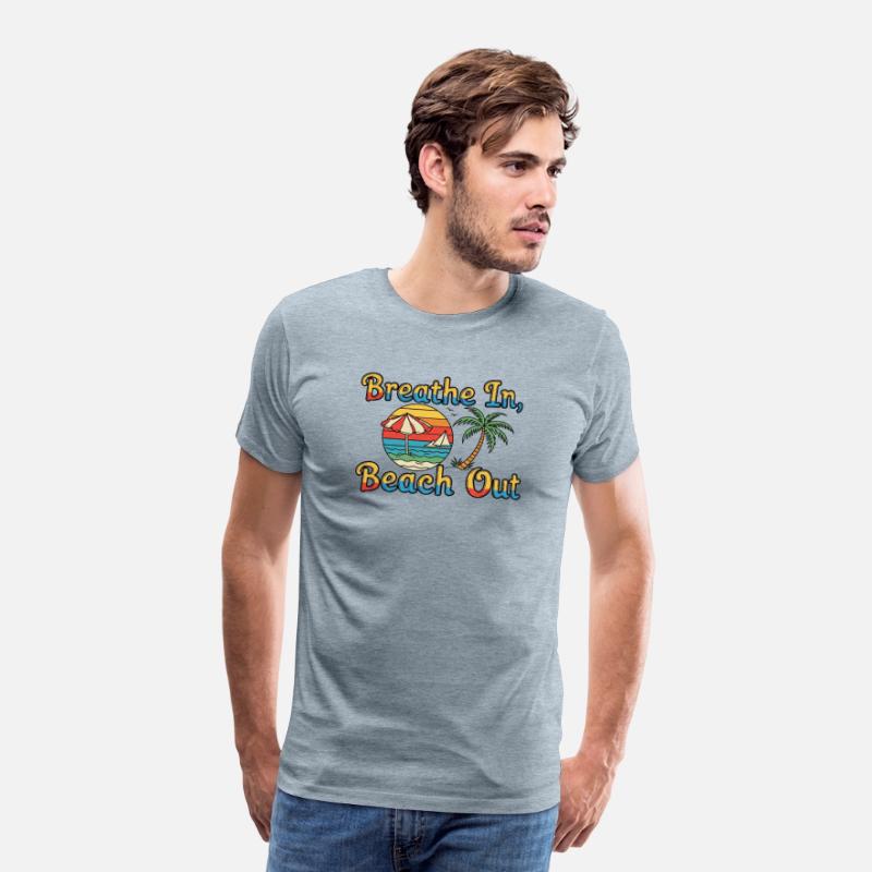 Breathe In, Beach Out Vacation Tee