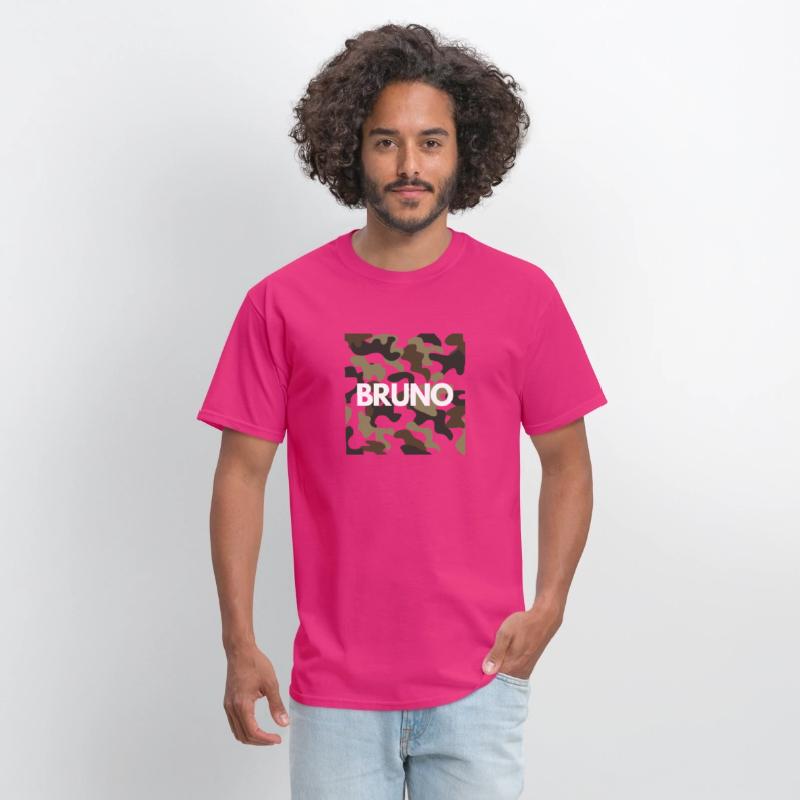 Bruno Name Hoodies Men Good Quality Camouflage
