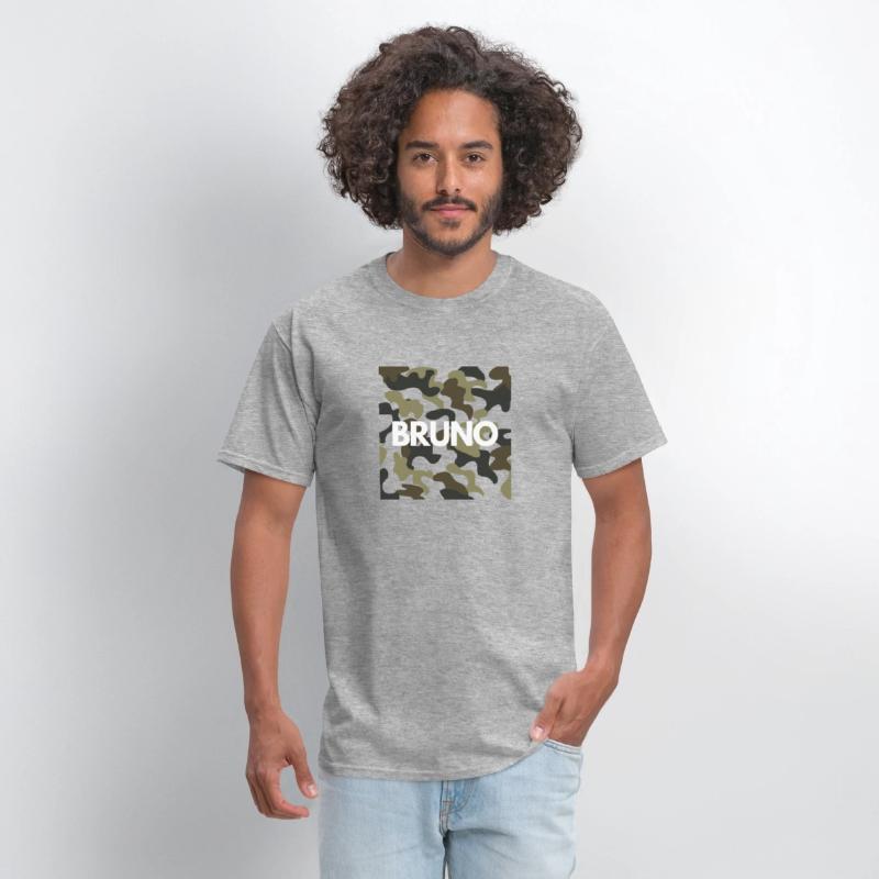 Bruno Name Hoodies Men Good Quality Camouflage
