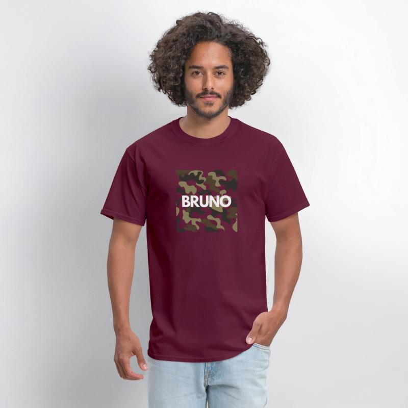 Bruno Name Hoodies Men Good Quality Camouflage