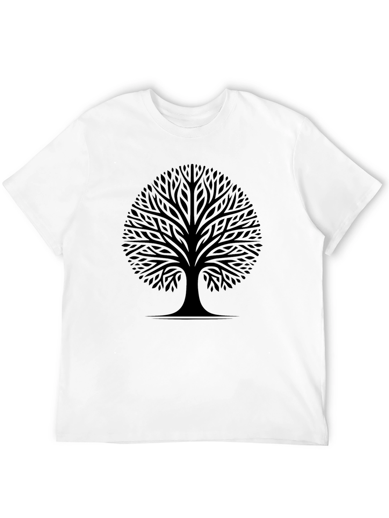 Black Tree Graphic Tee - Stylish Nature Inspired Design