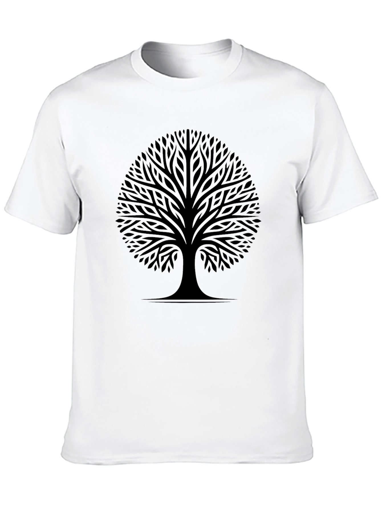 Black Tree Graphic Tee - Stylish Nature Inspired Design