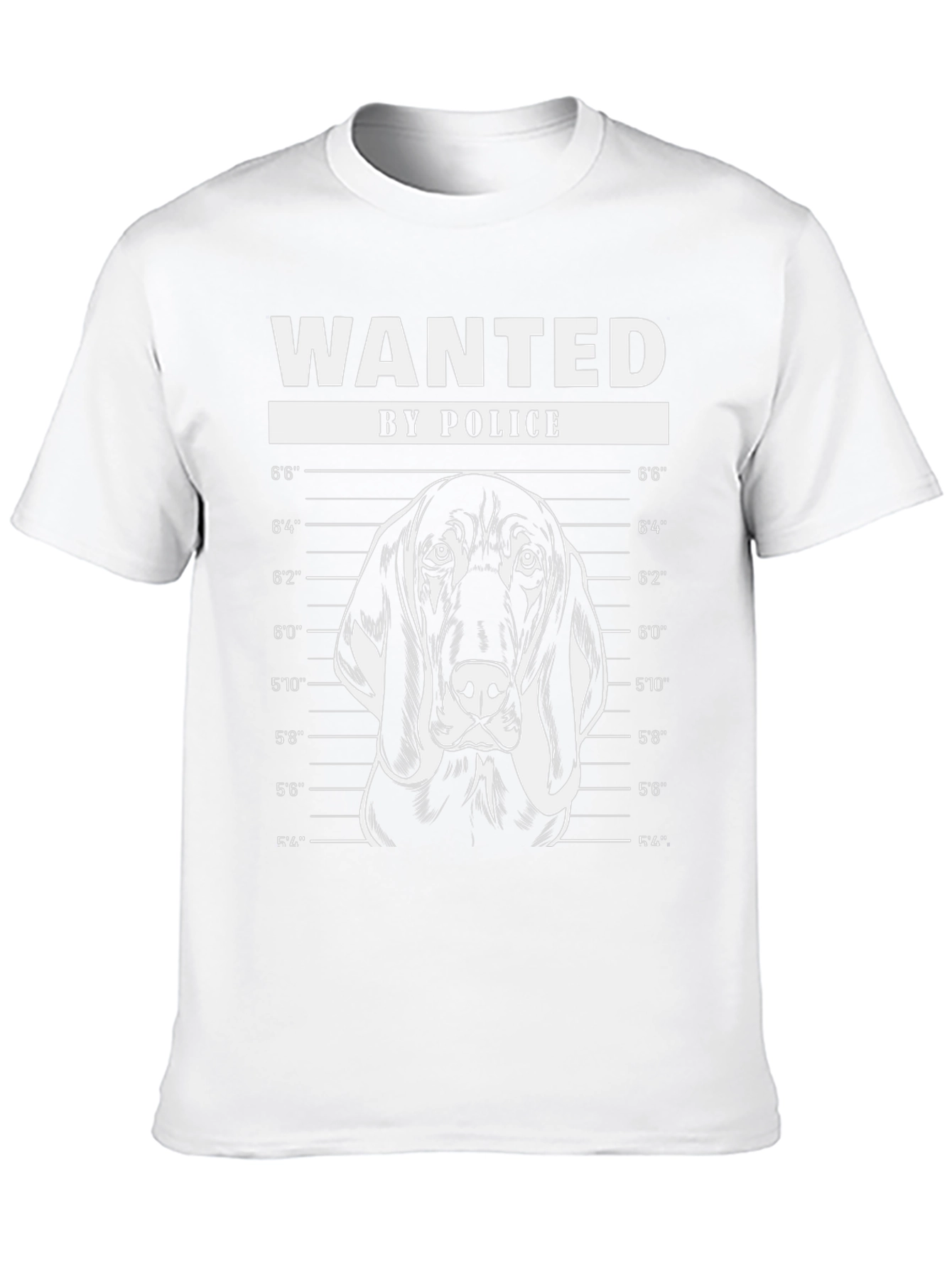 Wanted Dog T-Shirt - Police Lineup Design
