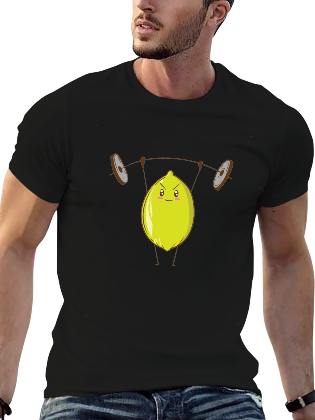 Lemon Barbell Funny Gym T-Shirt