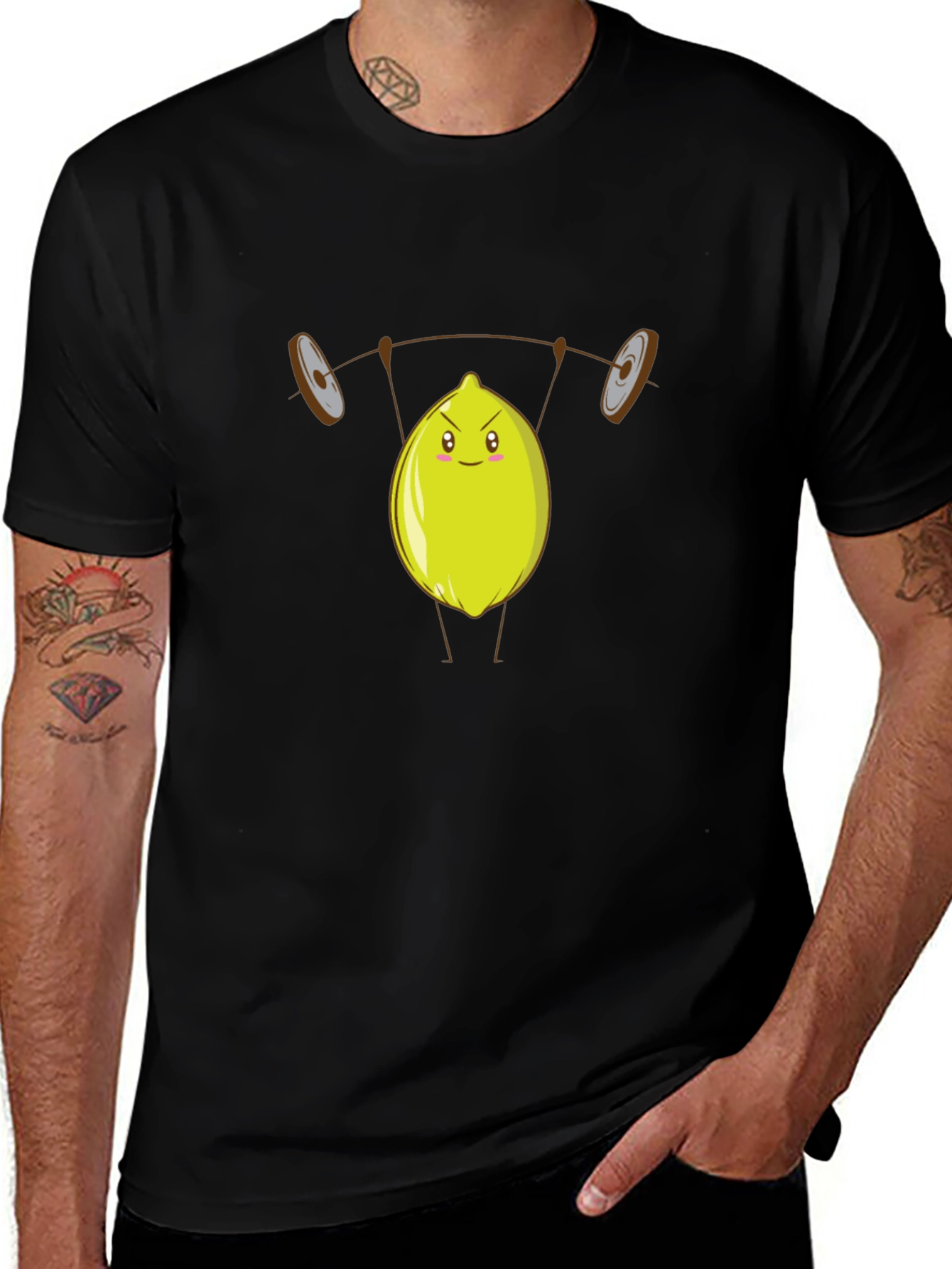 Lemon Barbell Funny Gym T-Shirt