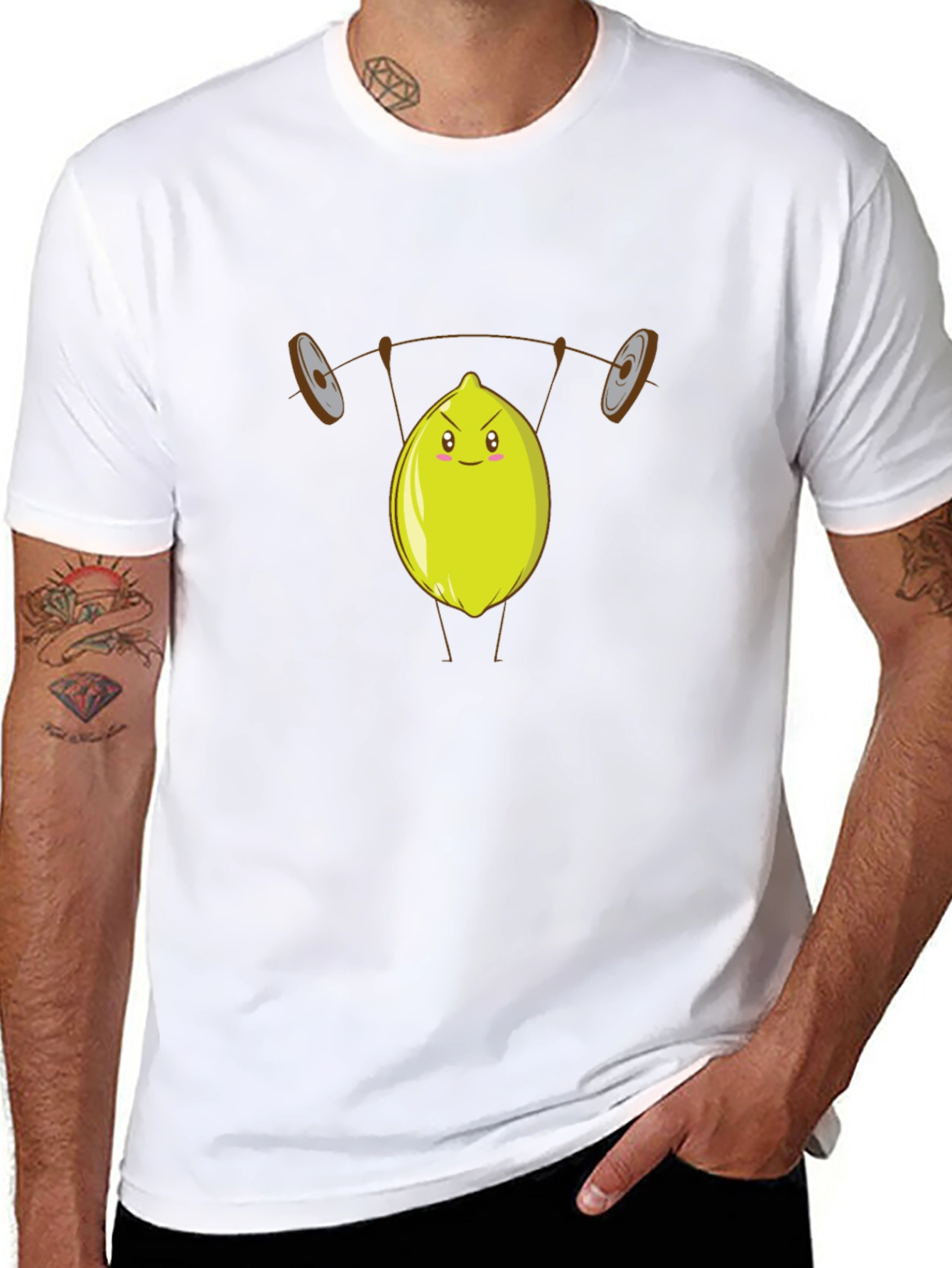 Lemon Barbell Funny Gym T-Shirt
