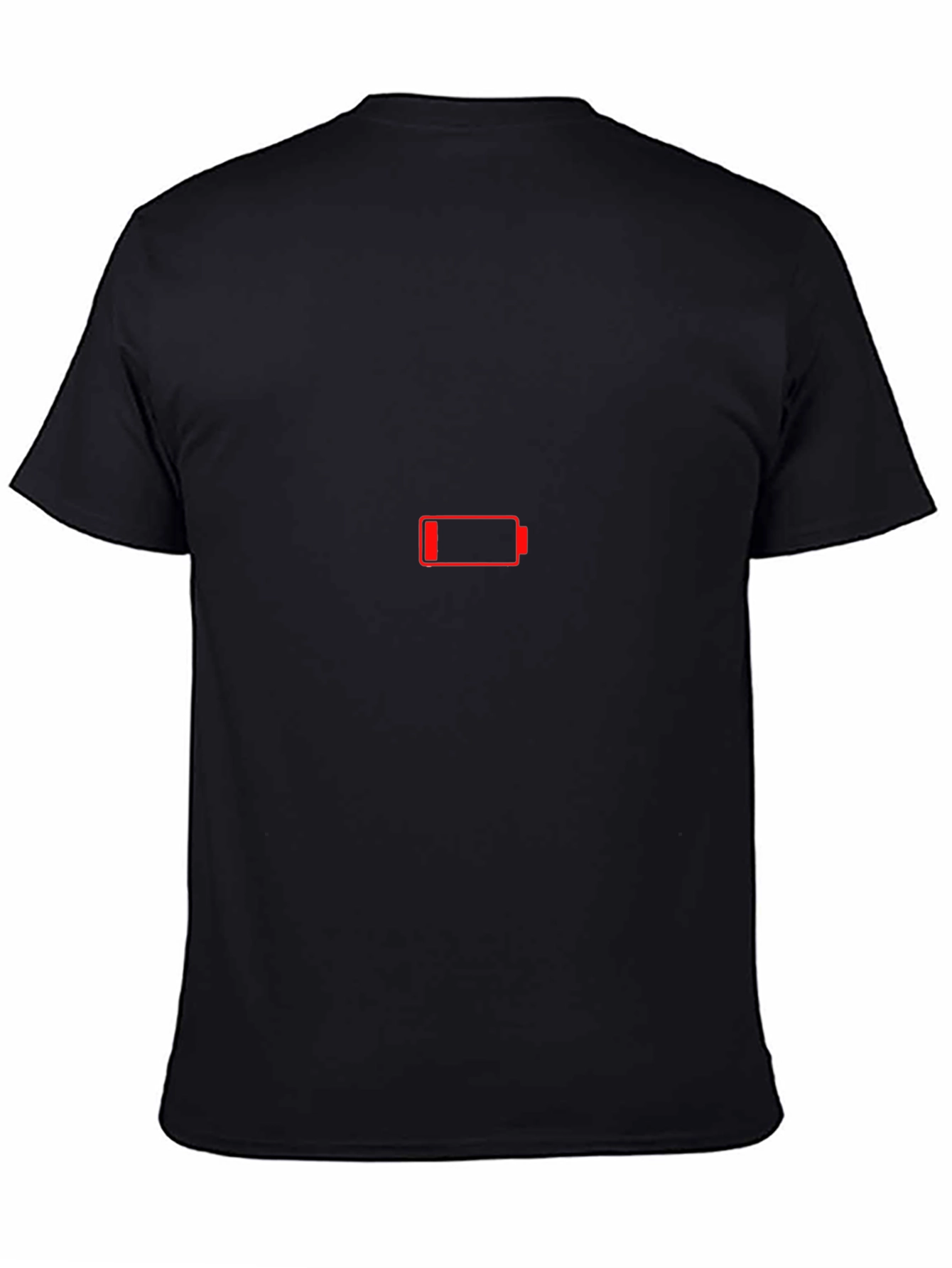 Low Battery Black Graphic T-Shirt