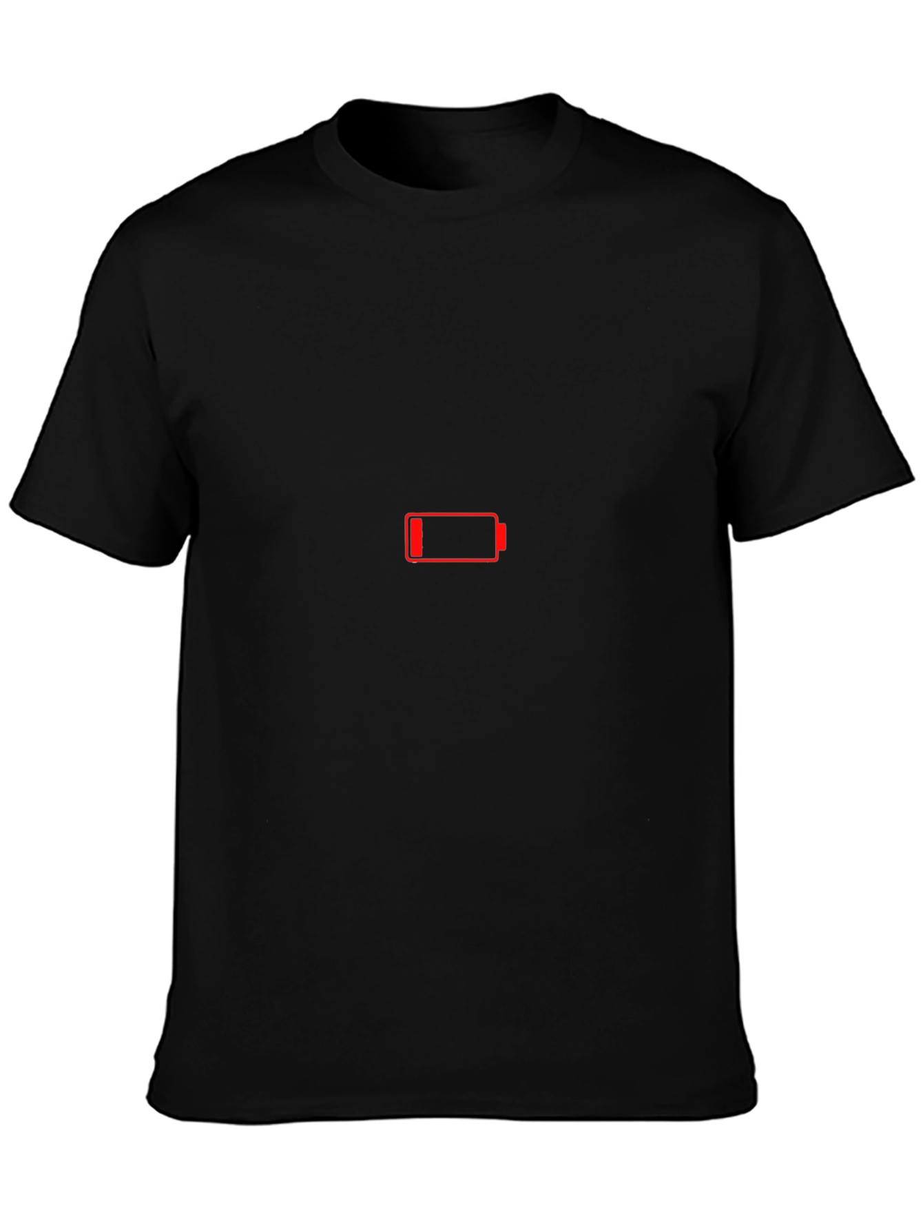 Low Battery Black Graphic T-Shirt