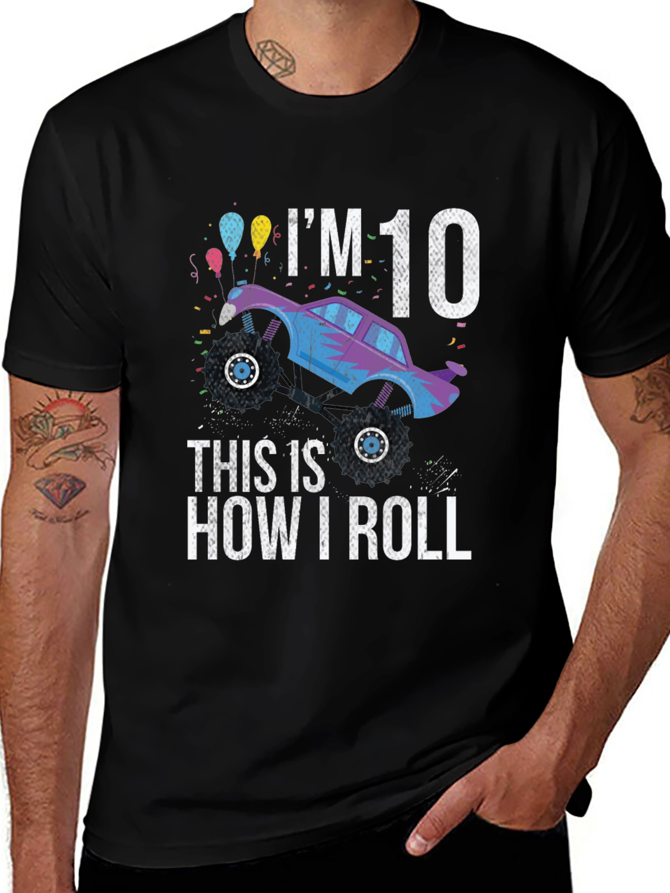 Im 10 Monster Truck Birthday T-Shirt