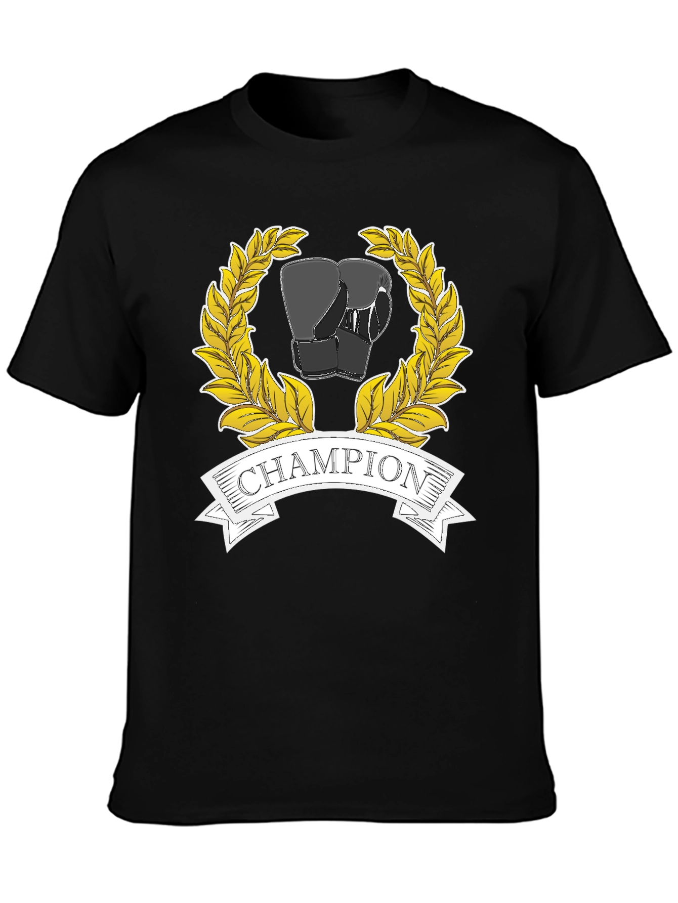 Champion Boxing Gloves Graphic Tee - Black