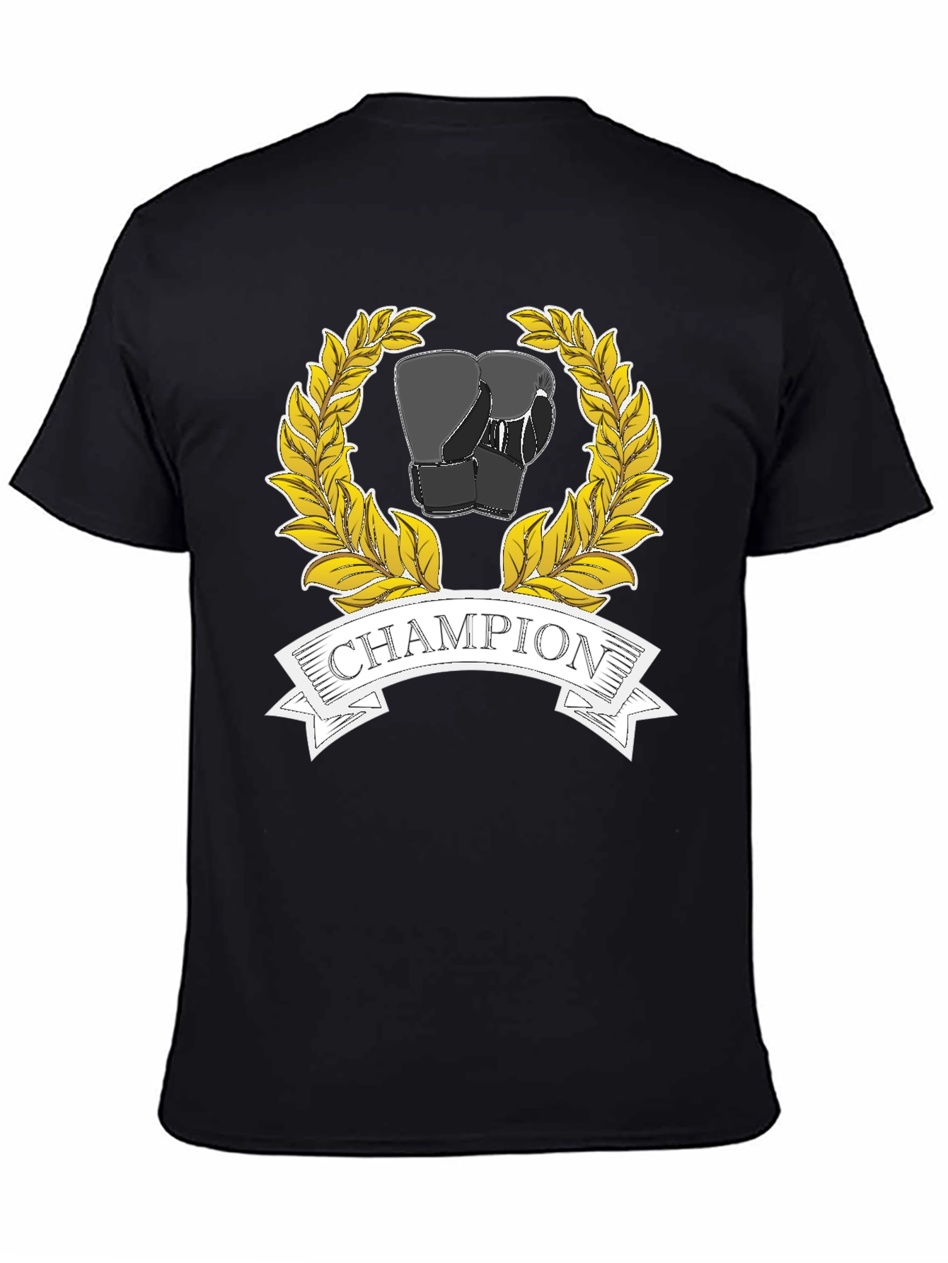 Champion Boxing Gloves Graphic Tee - Black