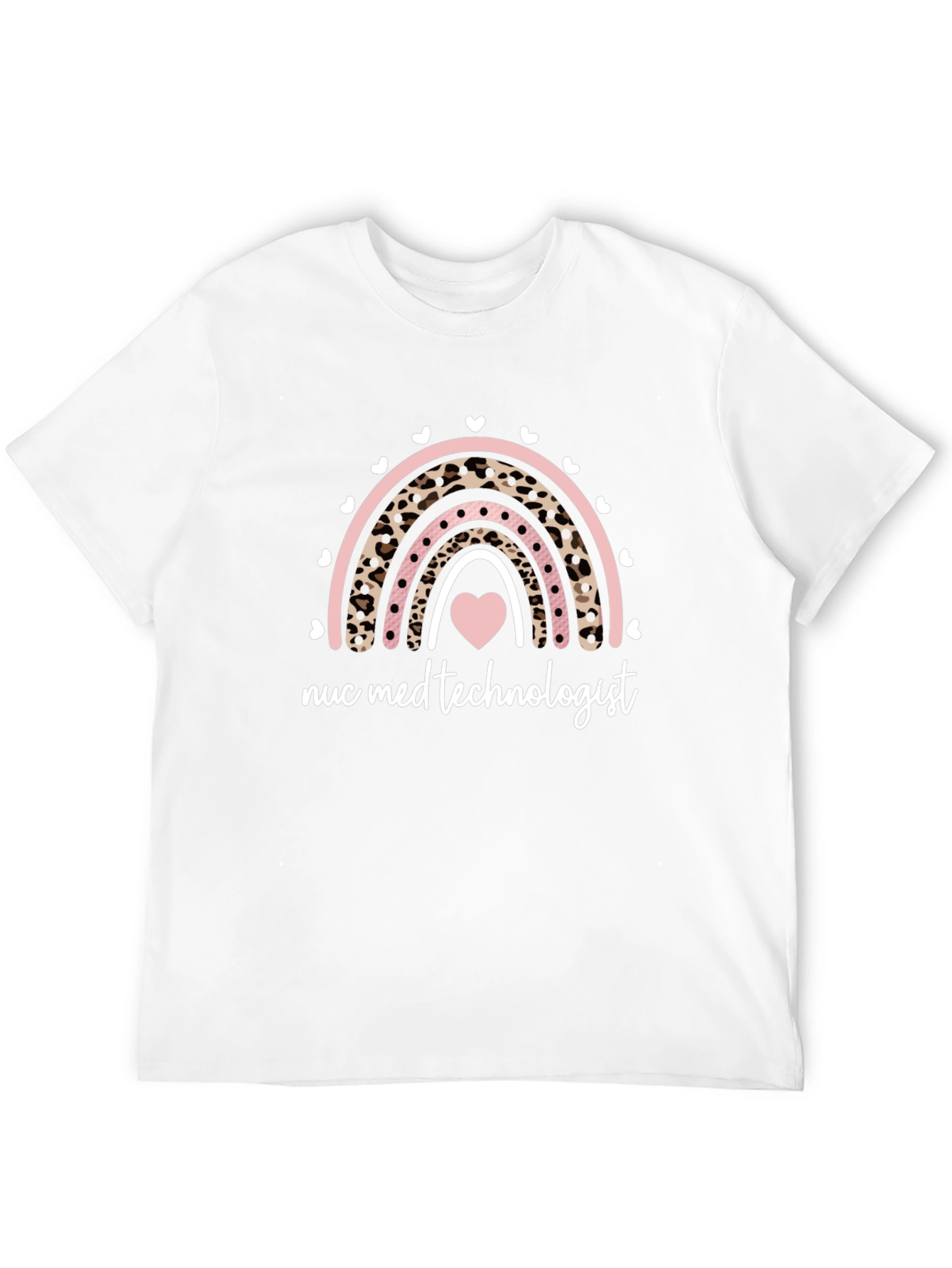 Nuc Med Technologist Rainbow Heart T-Shirt