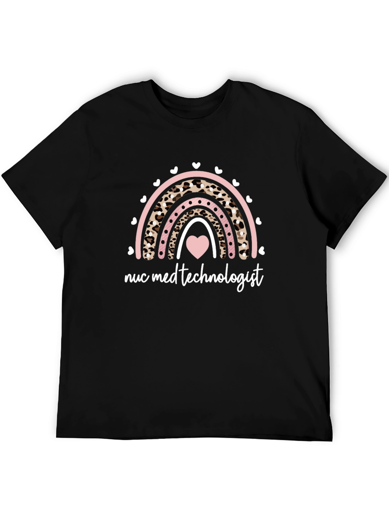 Nuc Med Technologist Rainbow Heart T-Shirt