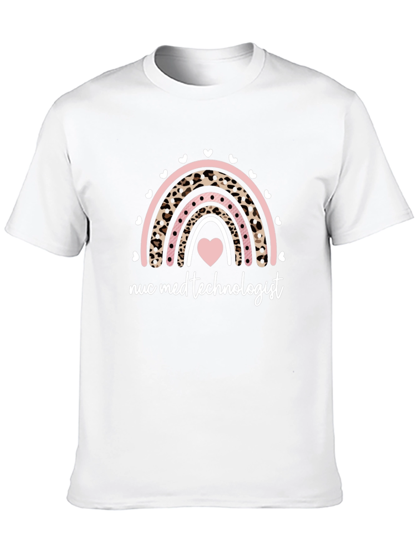 Nuc Med Technologist Rainbow Heart T-Shirt