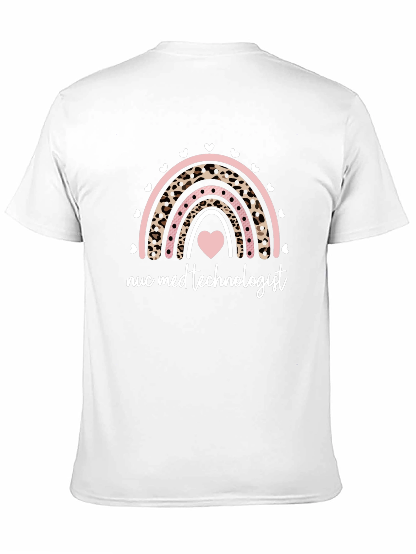 Nuc Med Technologist Rainbow Heart T-Shirt