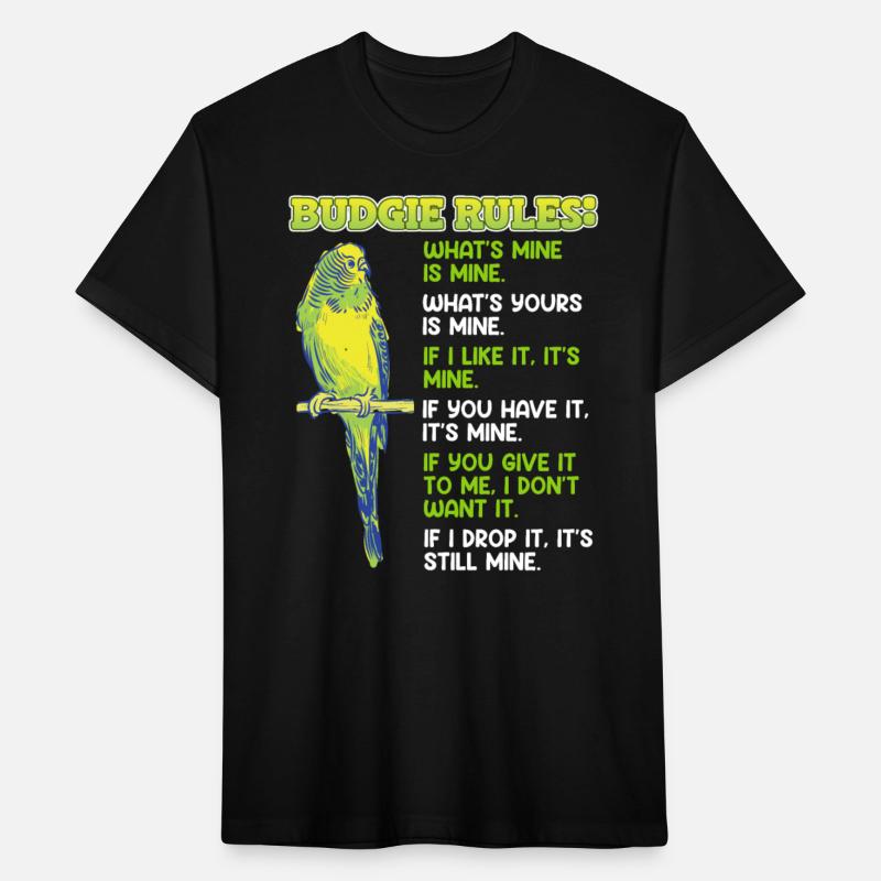 Budgie Rules Shirt Budgies lover Parakeet Pet