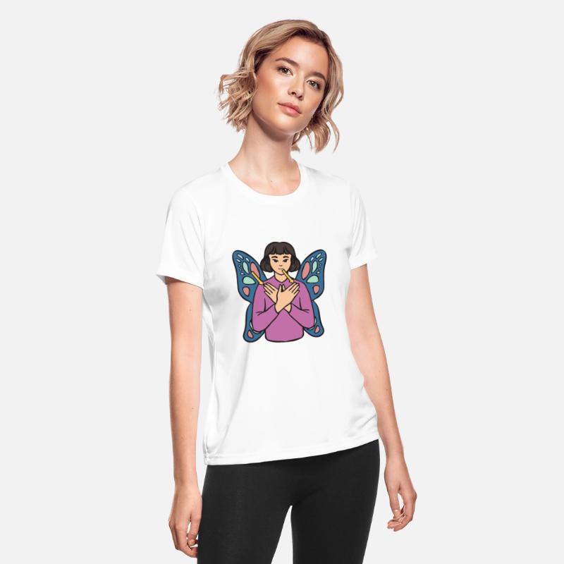Butterfly ASL Hand Gesture Deaf Hearing Loss