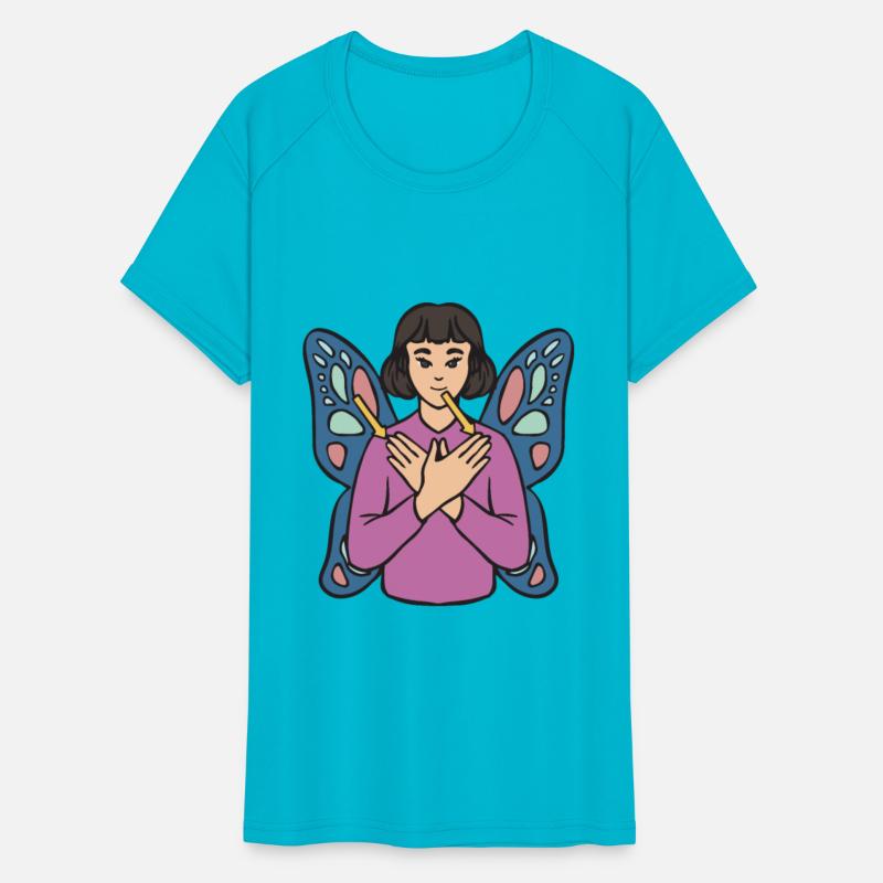 Butterfly ASL Hand Gesture Deaf Hearing Loss