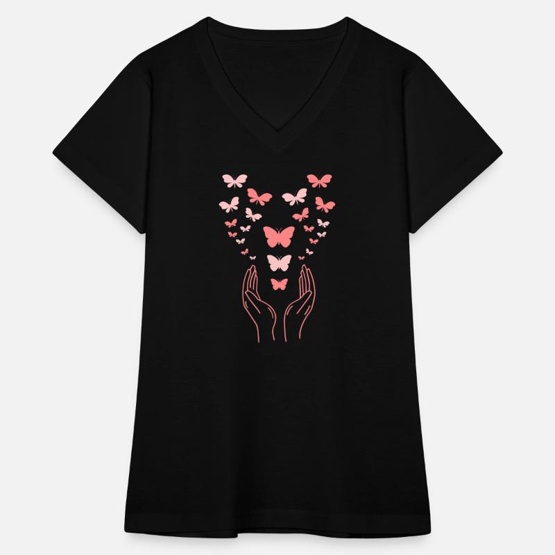 Butterfly with open hands