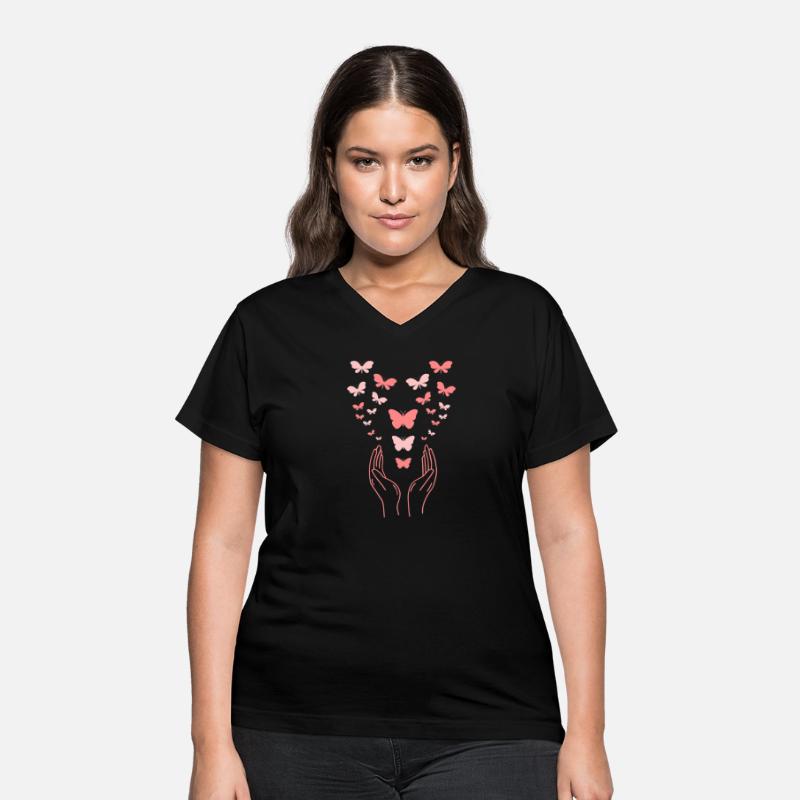 Butterfly with open hands