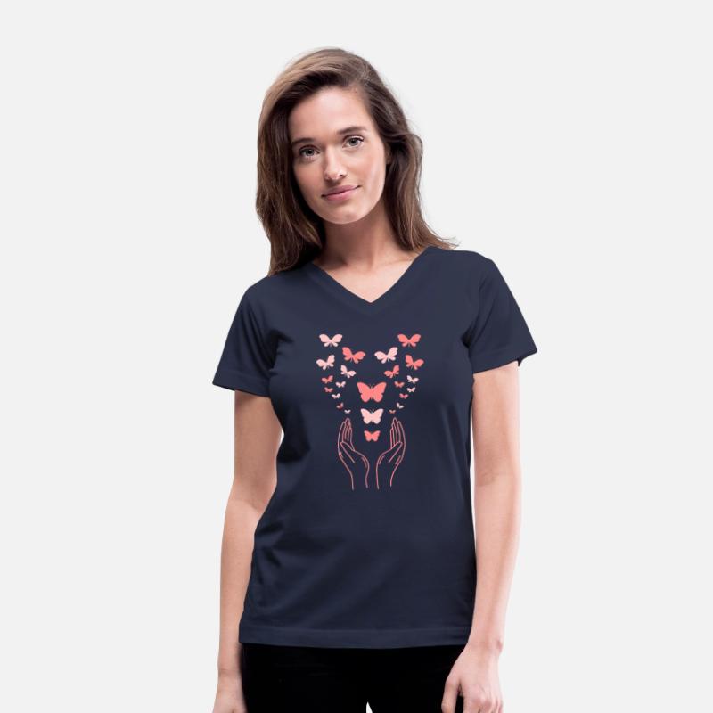 Butterfly with open hands