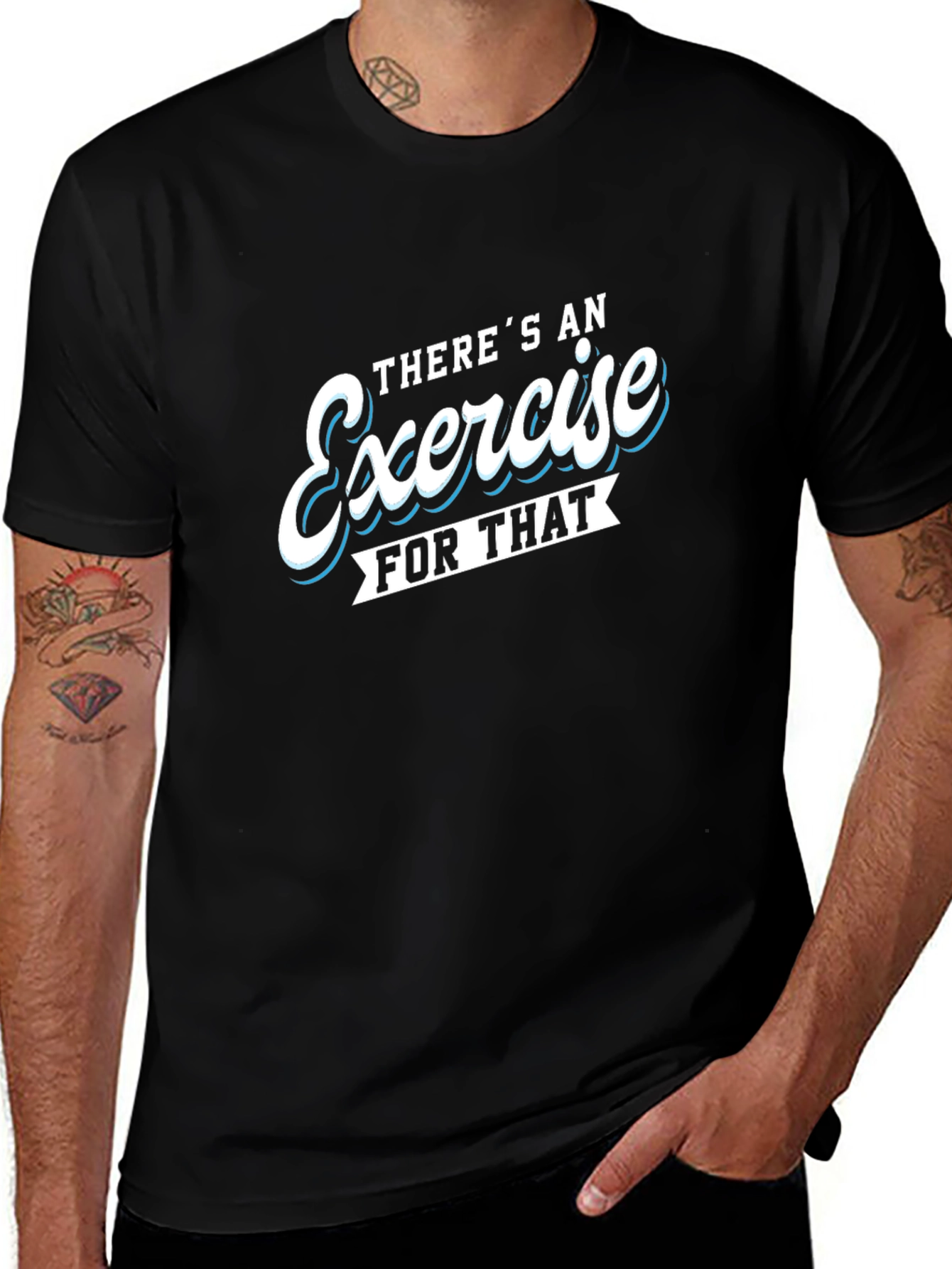 Exercise Motivation Black T-Shirt