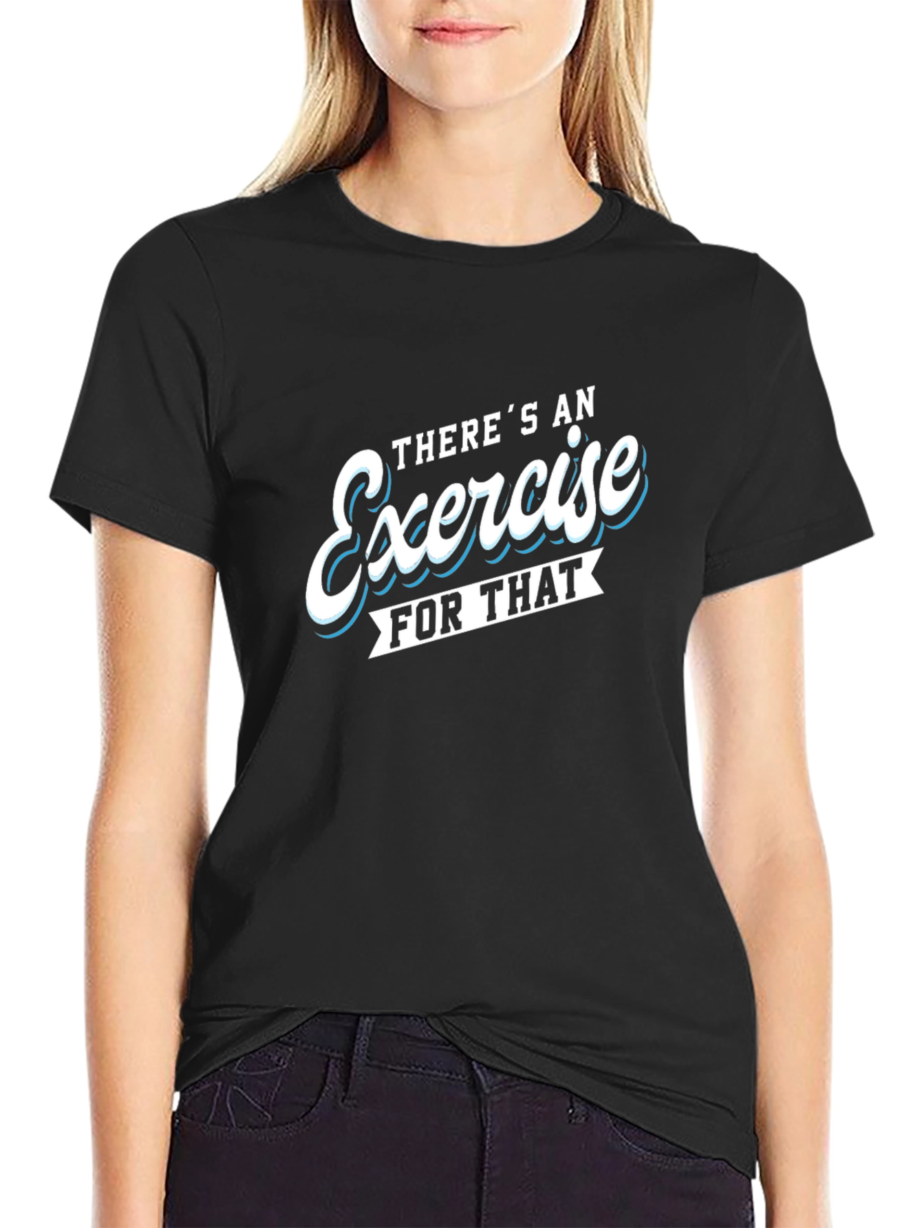 Exercise Motivation Black T-Shirt