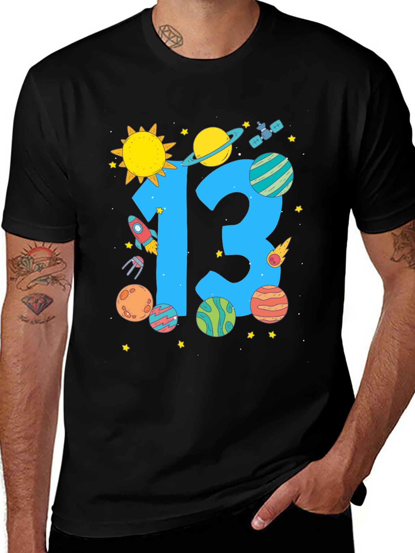 Space 13th Birthday T-Shirt
