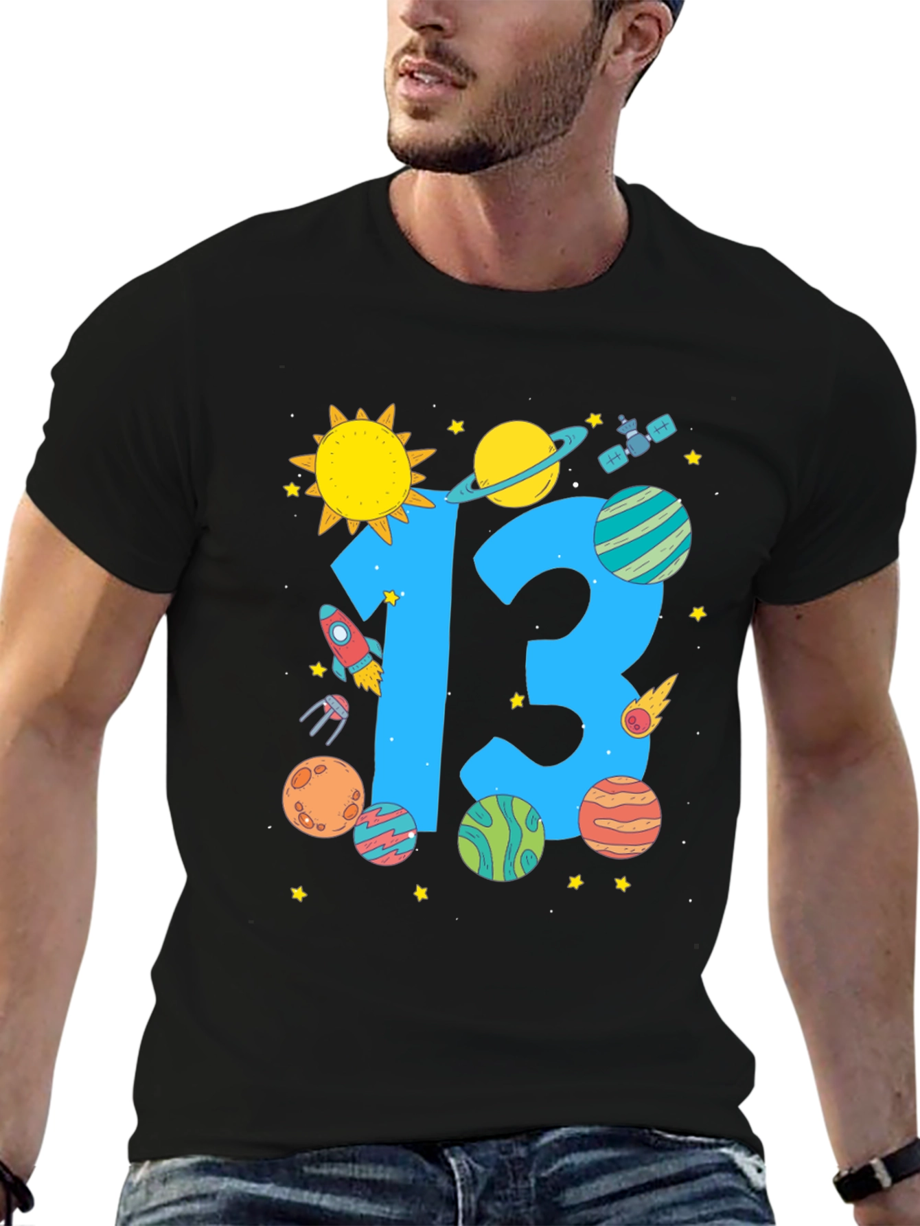 Space 13th Birthday T-Shirt
