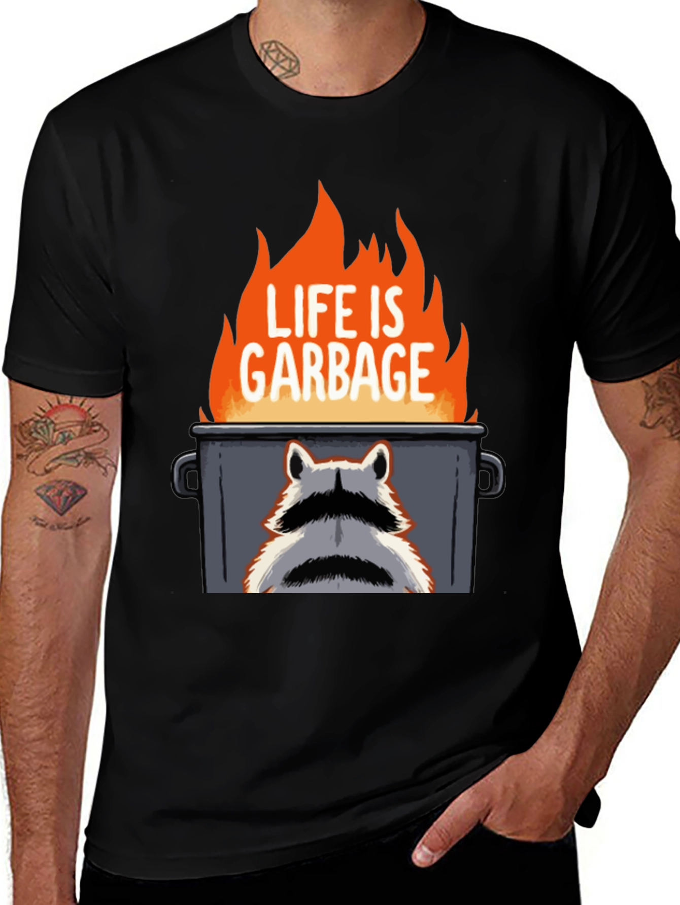 Life is Garbage Raccoon T-Shirt